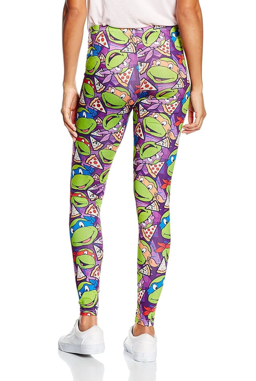 Teenage Mutant Ninja Turtles Leggings NINJA TURTLES Leggings Damen Mädchen Hose Karneval Motto Partys Kostüm