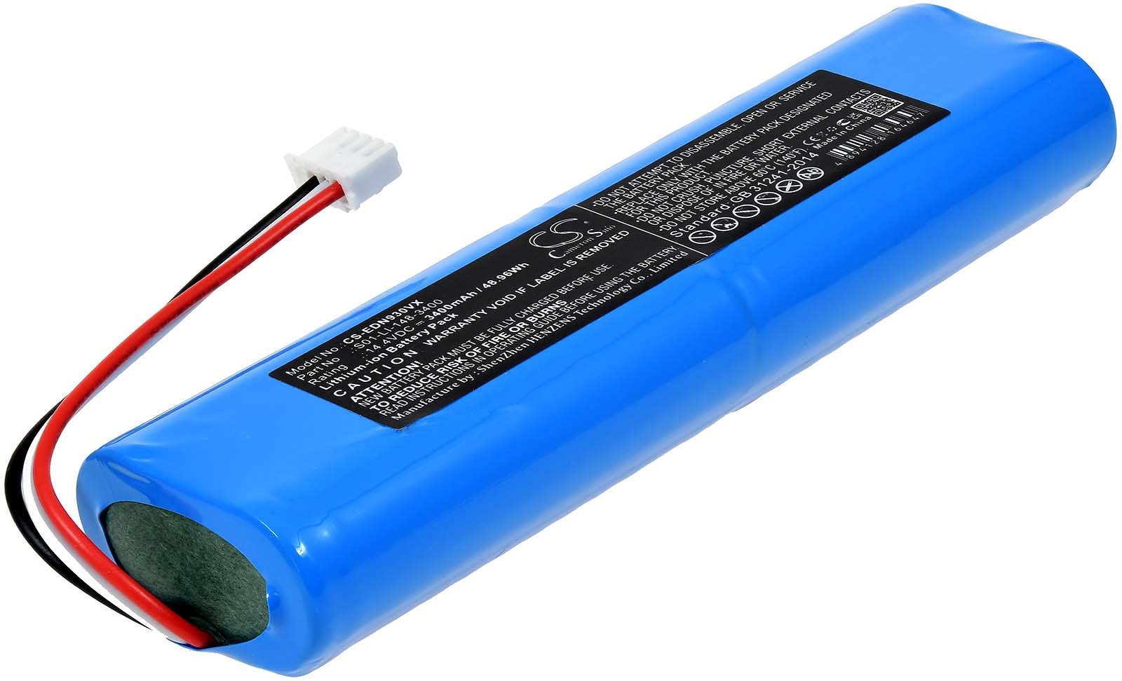 Powery Powerakku für Ecovacs Typ S01-LI-148-3200 Staubsauger-Akku 3400 mAh (14.4 V)
