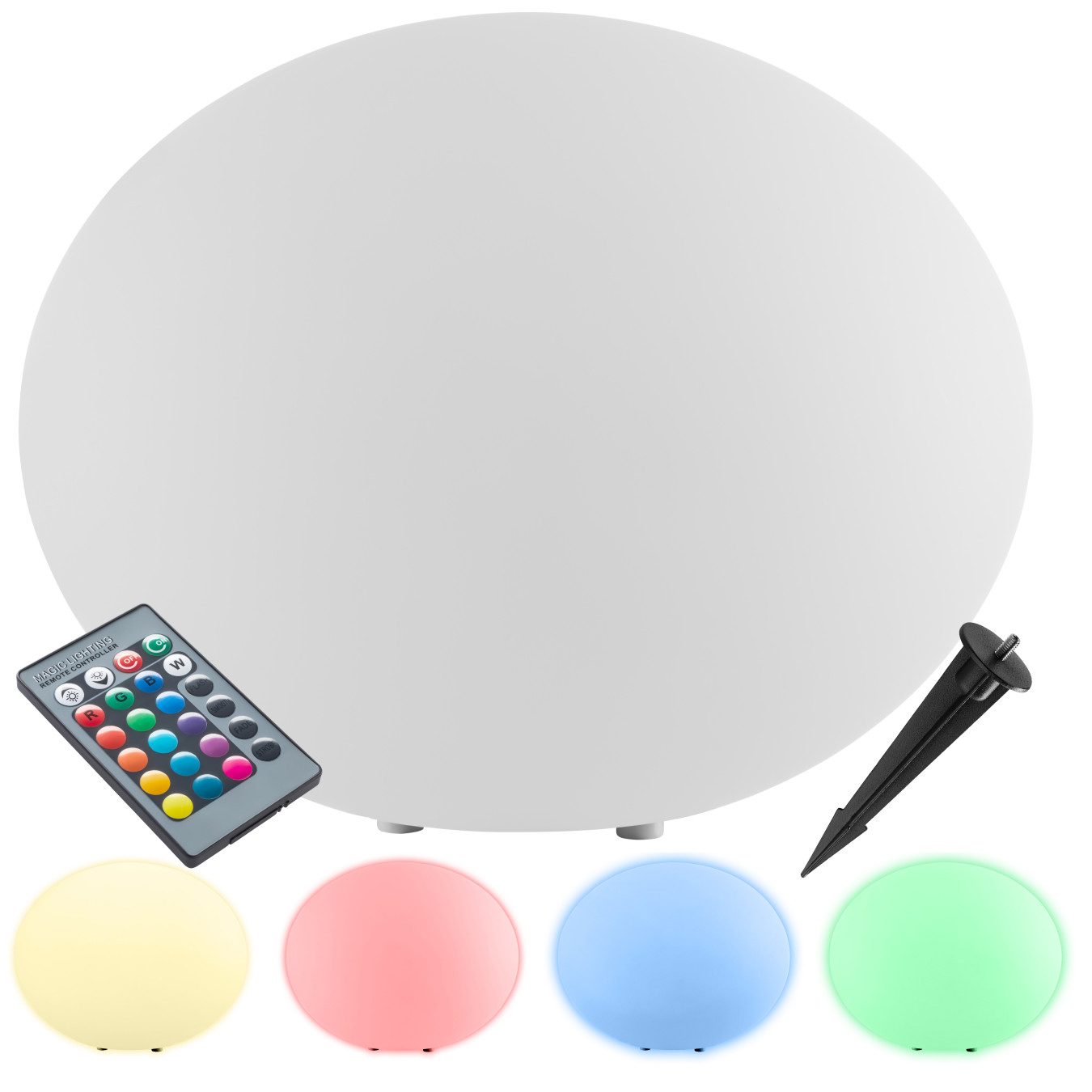 tectake LED Gartenleuchte Kugelleuchte, Bunt, Stylische günstig online kaufen