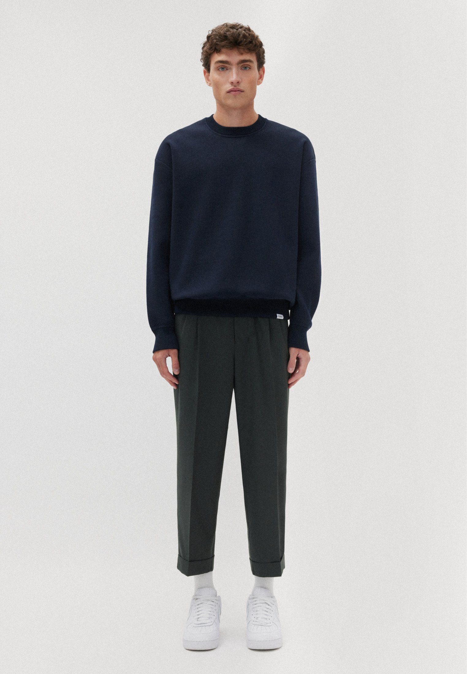 studio seidensticker Strickpullover Studio Langarm Rundhals Uni