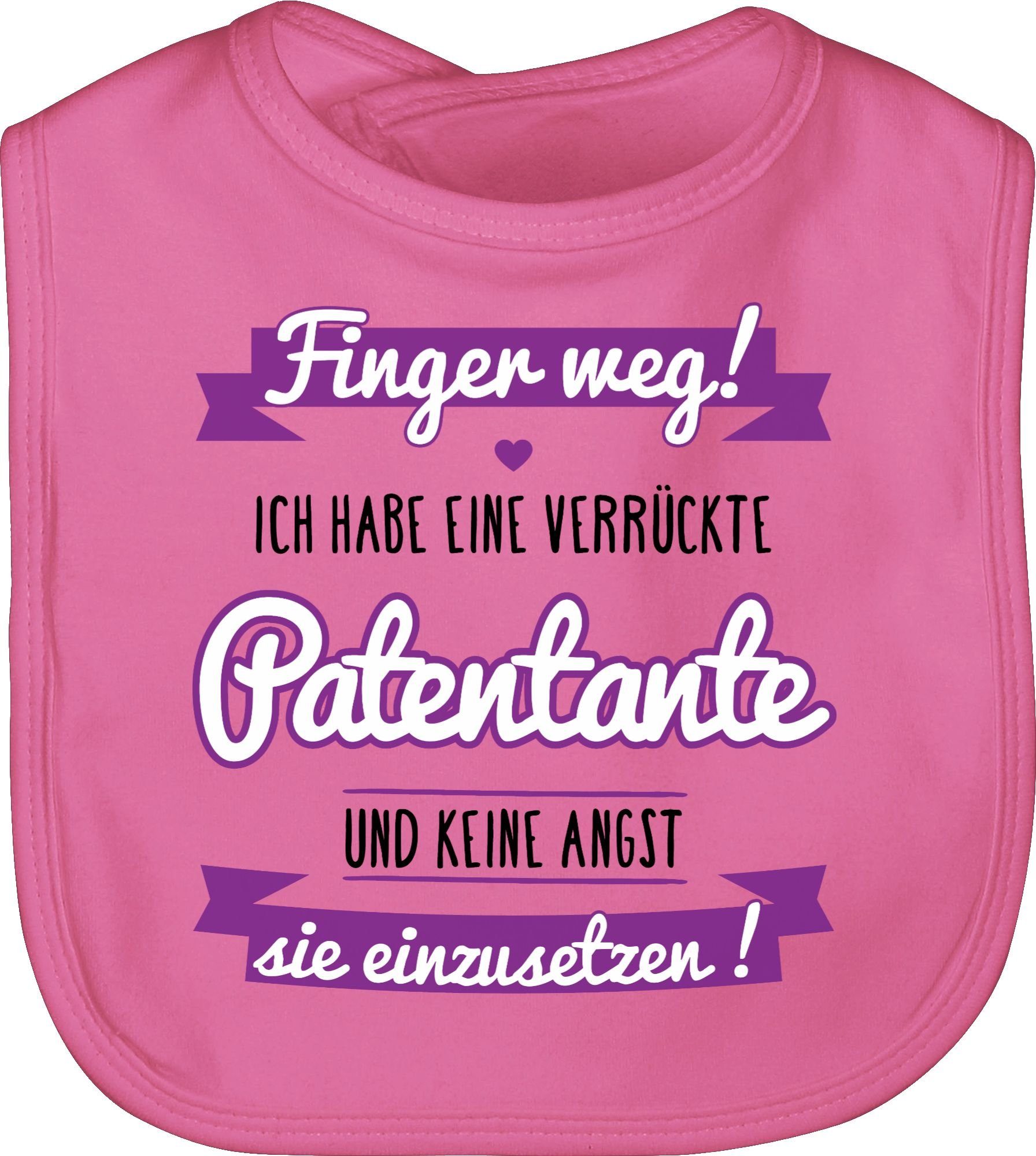 Lätzchen Ich habe eine verrückte Patentante - Taufgeschenk von Patentante