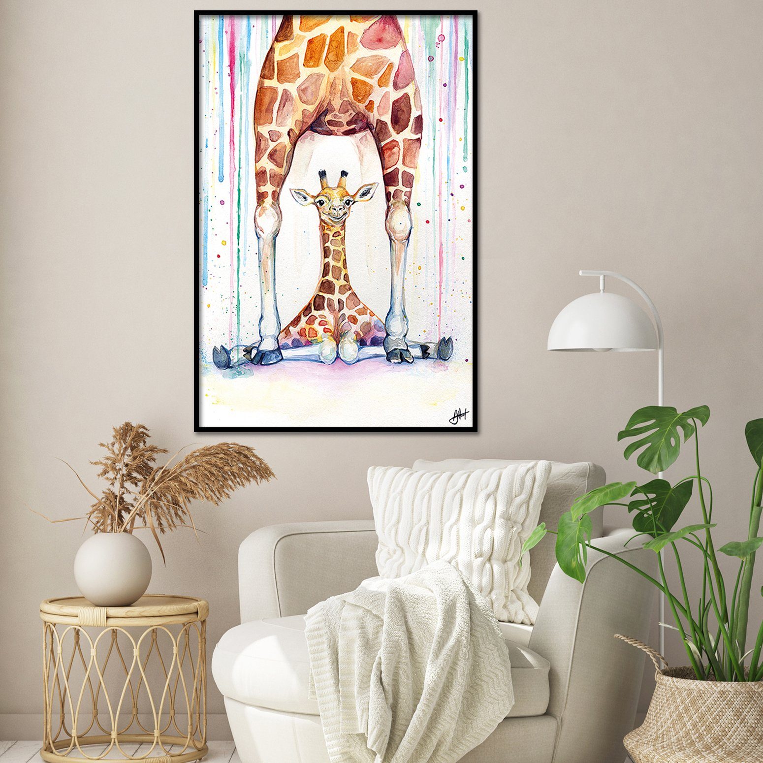 Gorgeous Allante 91,5 cm 61 Giraffes x PYRAMID Marc Poster Poster