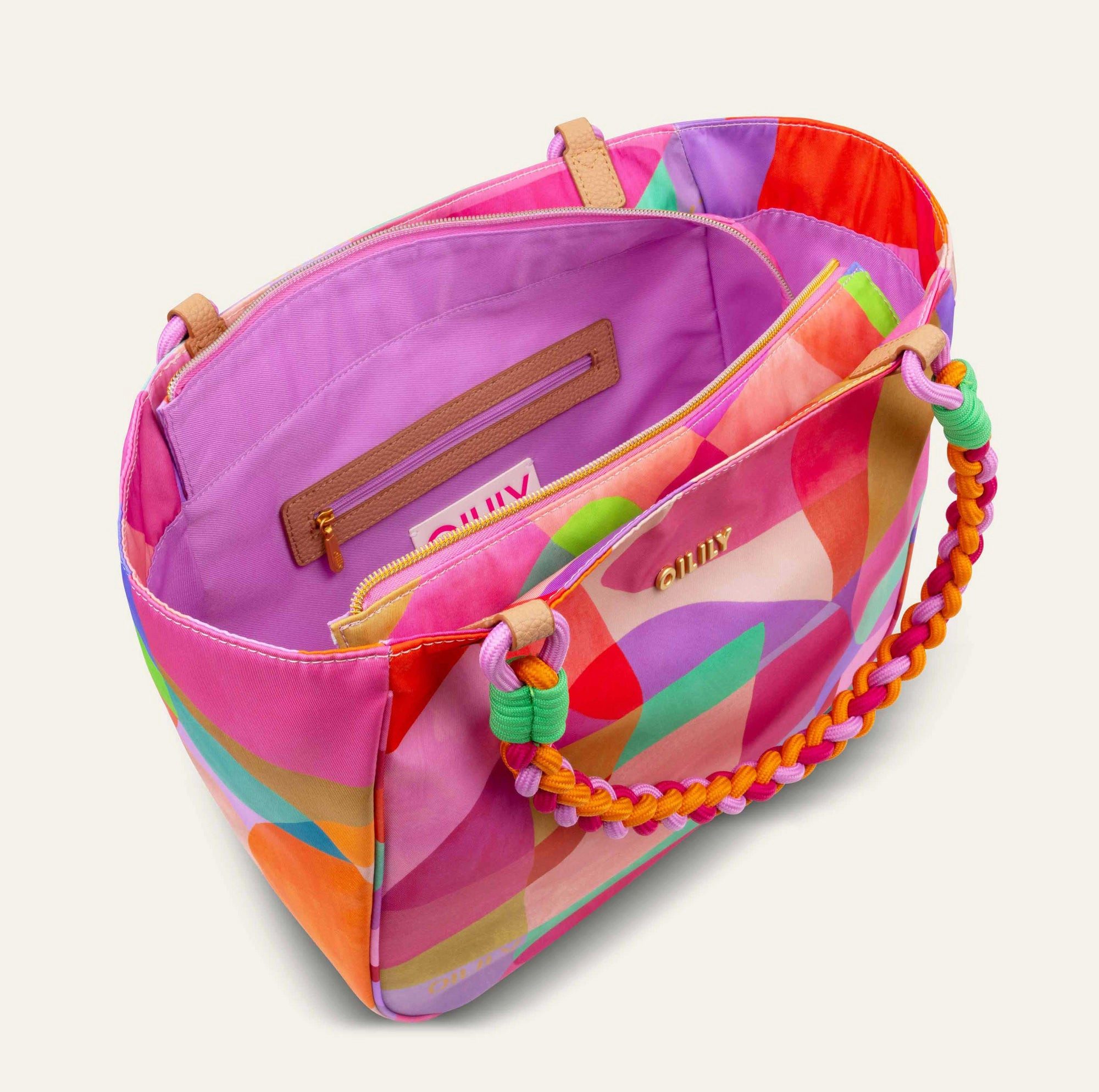 Oilily Shopper Sue Sassy Circles Prism Pink
