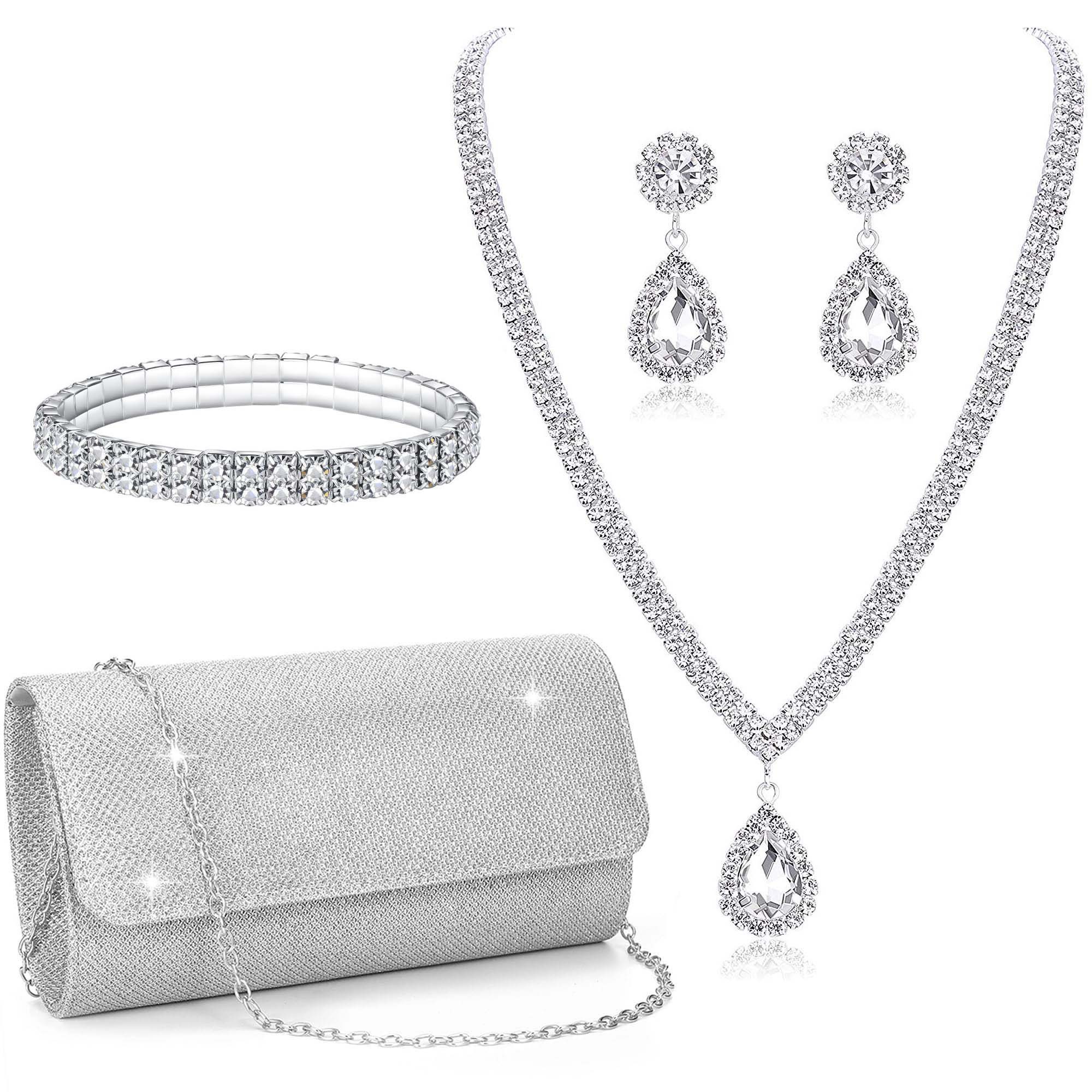Coonoor Schmuckset Silbernes Ballschmuckset, Damen-Silberschmuck-Set, Abend günstig online kaufen