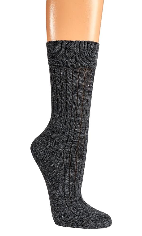 Socks 4 Fun Basicsocken Recycling-Socken aus 65% recycelter Baumwolle multicolor o. Gummi (2 Paar) recyceltes Material flache Zehennaht breiter Komfortbund