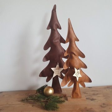 Baden Weihnachtsfigur Weihnachtsbaum aus Kunstleder - 47 cm