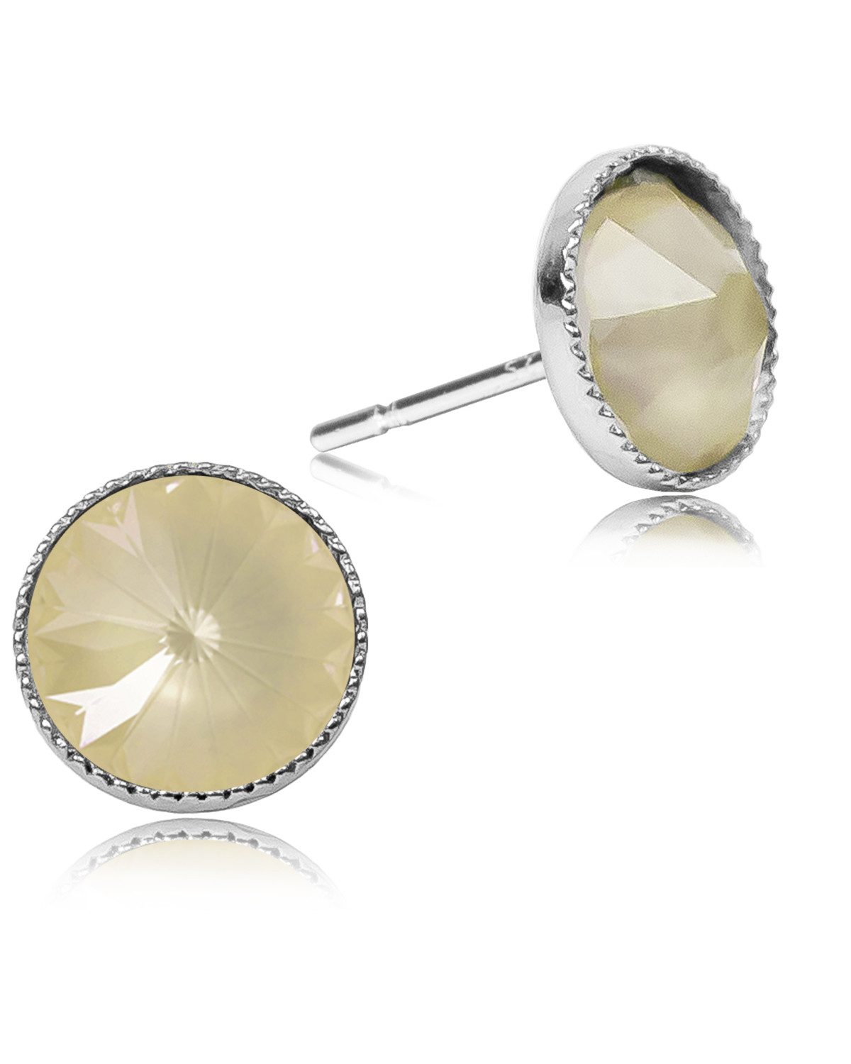 LUISIA® Paar Сережки-гвоздики LUISIA® Solitär Сережки-гвоздики "Joy" mit Kristallen von Swarovski®, Viele Farben verfügbar