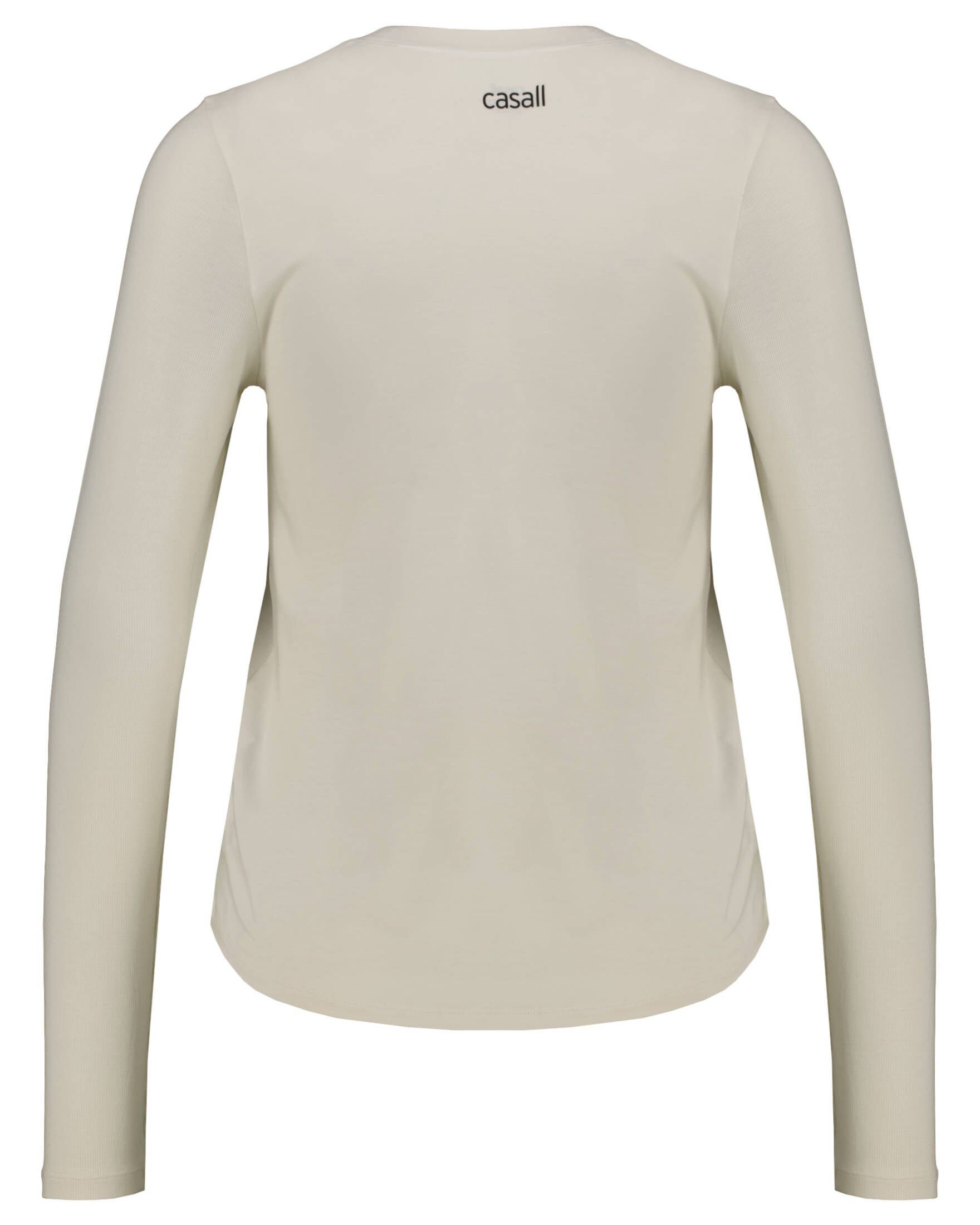 Trainingsshirt Damen CASALL beige Casall DELIGHT (120) Longsleeve 23109 (1-tlg)