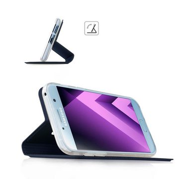 CoolGadget Handyhülle Magnet Case Handy Tasche für Samsung Galaxy A5 2017 5,2 Zoll, Hülle Klapphülle Ultra Slim Flip Cover für Samsung A5 2017 Schutzhülle