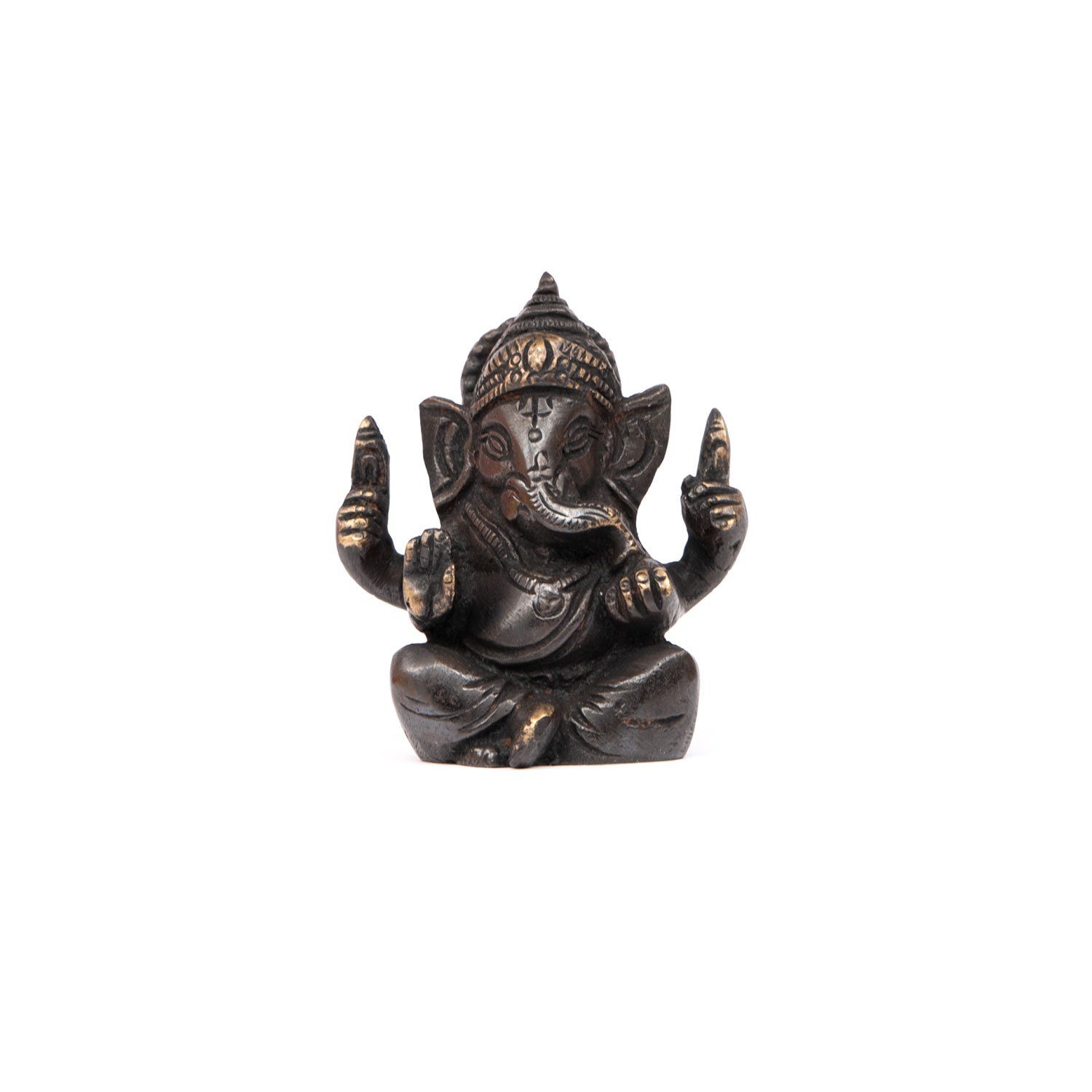 bodhi Dekofigur Ganesha Figur klein, schwarz ca. 7 cm