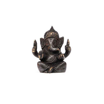 bodhi Dekofigur Ganesha Figur klein, schwarz ca. 7 cm