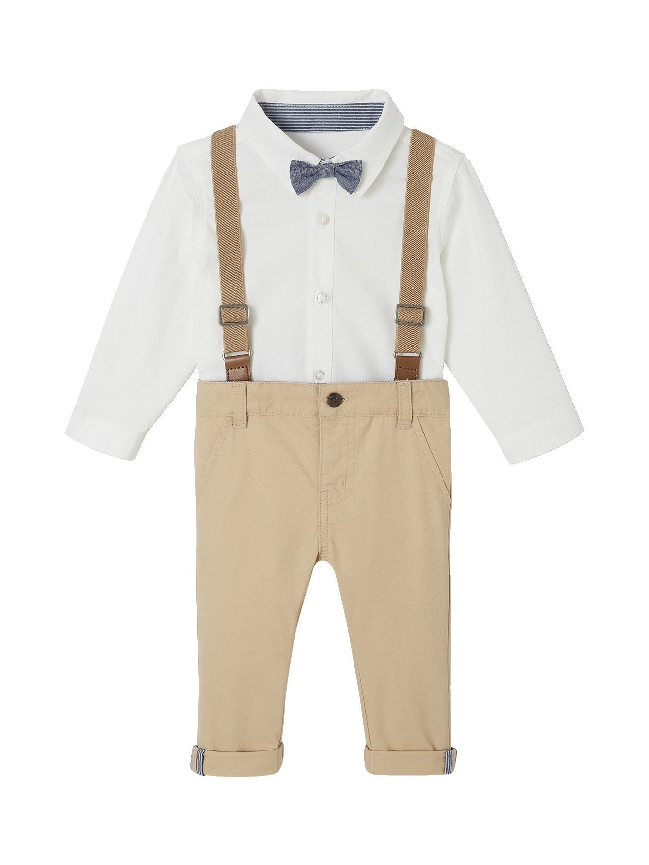 vertbaudet Hose & Шорты Festliches Baby-Outfit, 4 Teile 4er-Pack