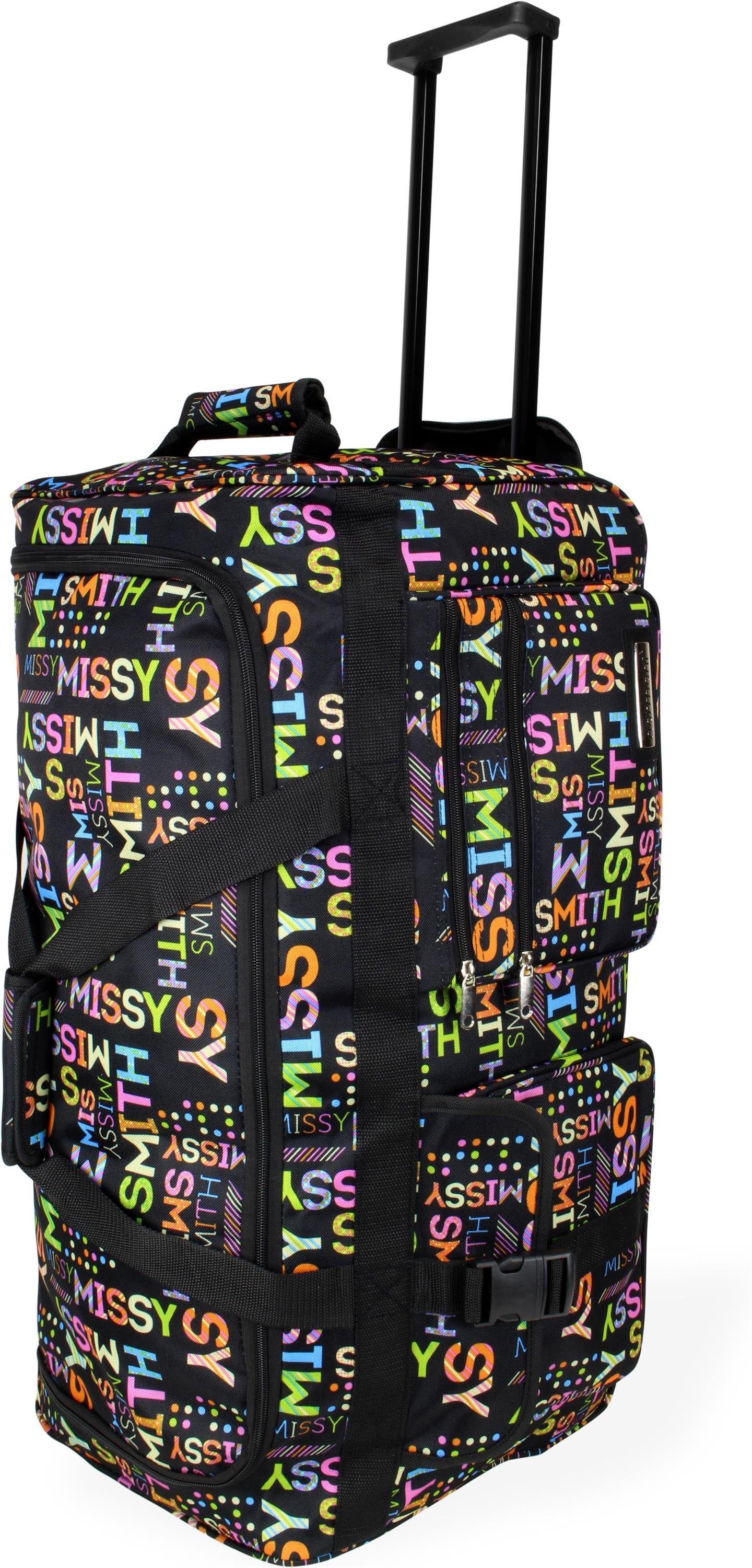 normani Reisetasche Reisetasche mit 3 Rollen 80 Liter, Trolley mit leichtläufigen Rollen