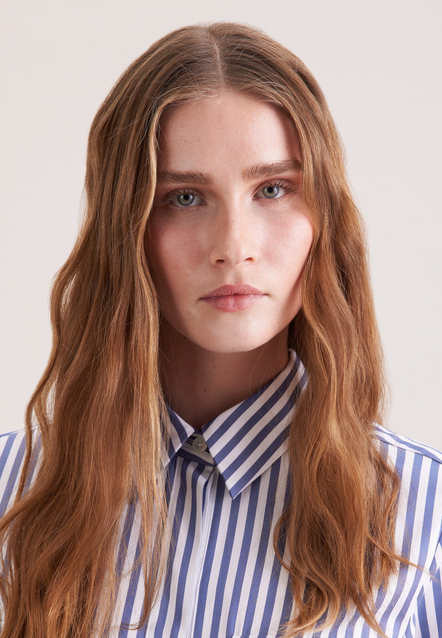 seidensticker Sommerkleid 1/1 Kragen Gestreift