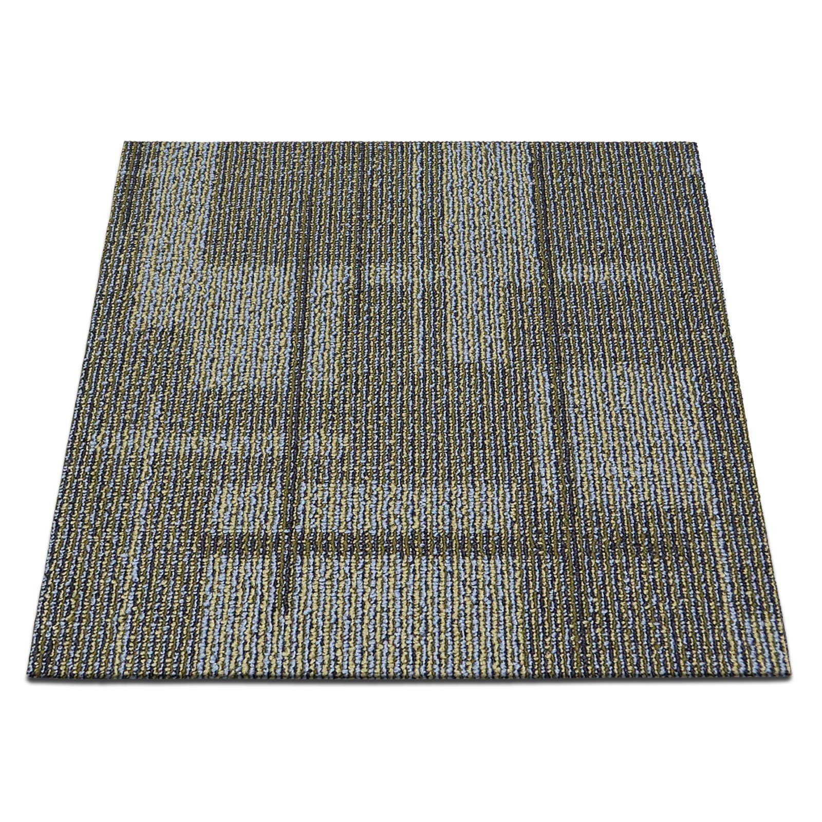 Karat Teppichfliese Budapest, Bodenschutz, Bodenfliese, Bodendiele, 4 Farben, Quadratisch, Höhe: 6.5 mm, Selbstliegend