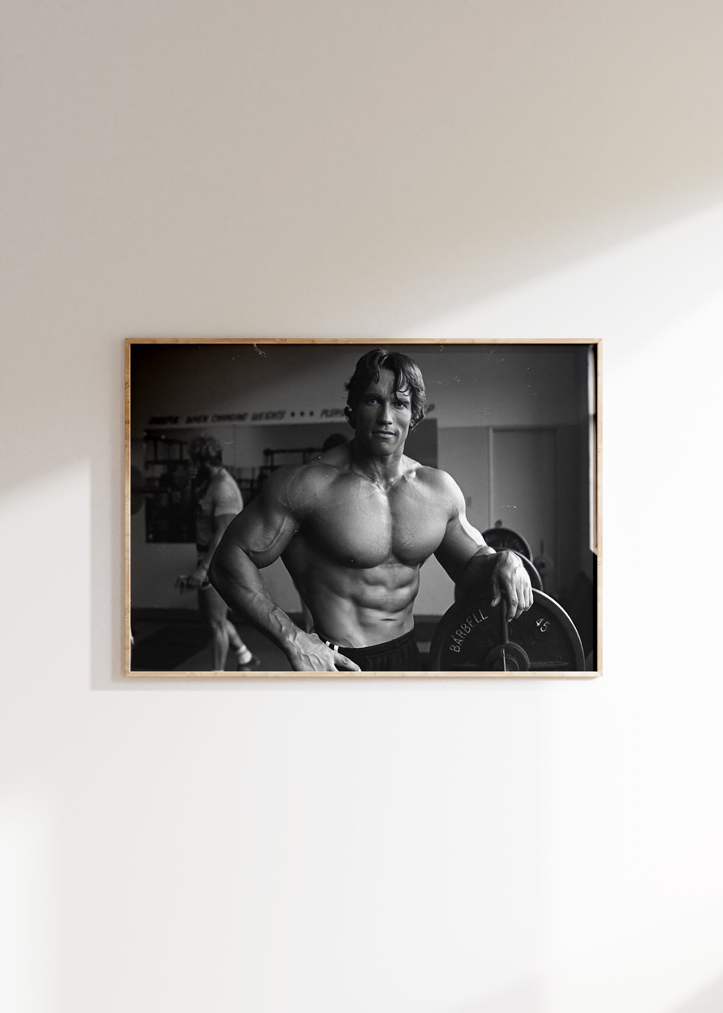 JUSTGOODMOOD Poster Premium ® Arnold Schwarzenegger · Gym · Bodybuilding · ohne Rahmen, Poster in verschiedenen Größen Verfügbar, Poster, Wandbild – Bild 5 von 5