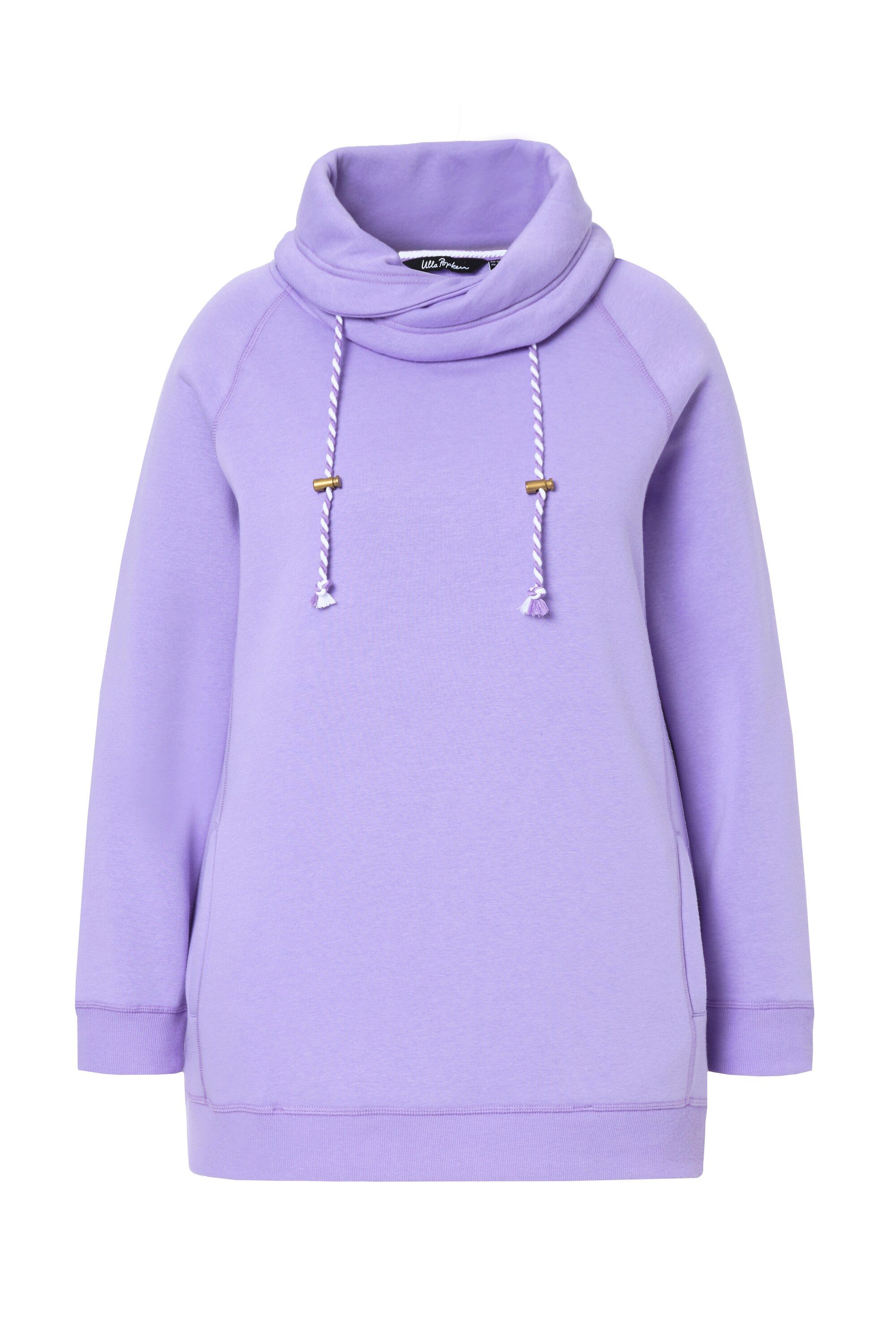Ulla Popken Sweatshirt Bis 64 Sweatshirt mit Stehkragen Pullover günstig online kaufen