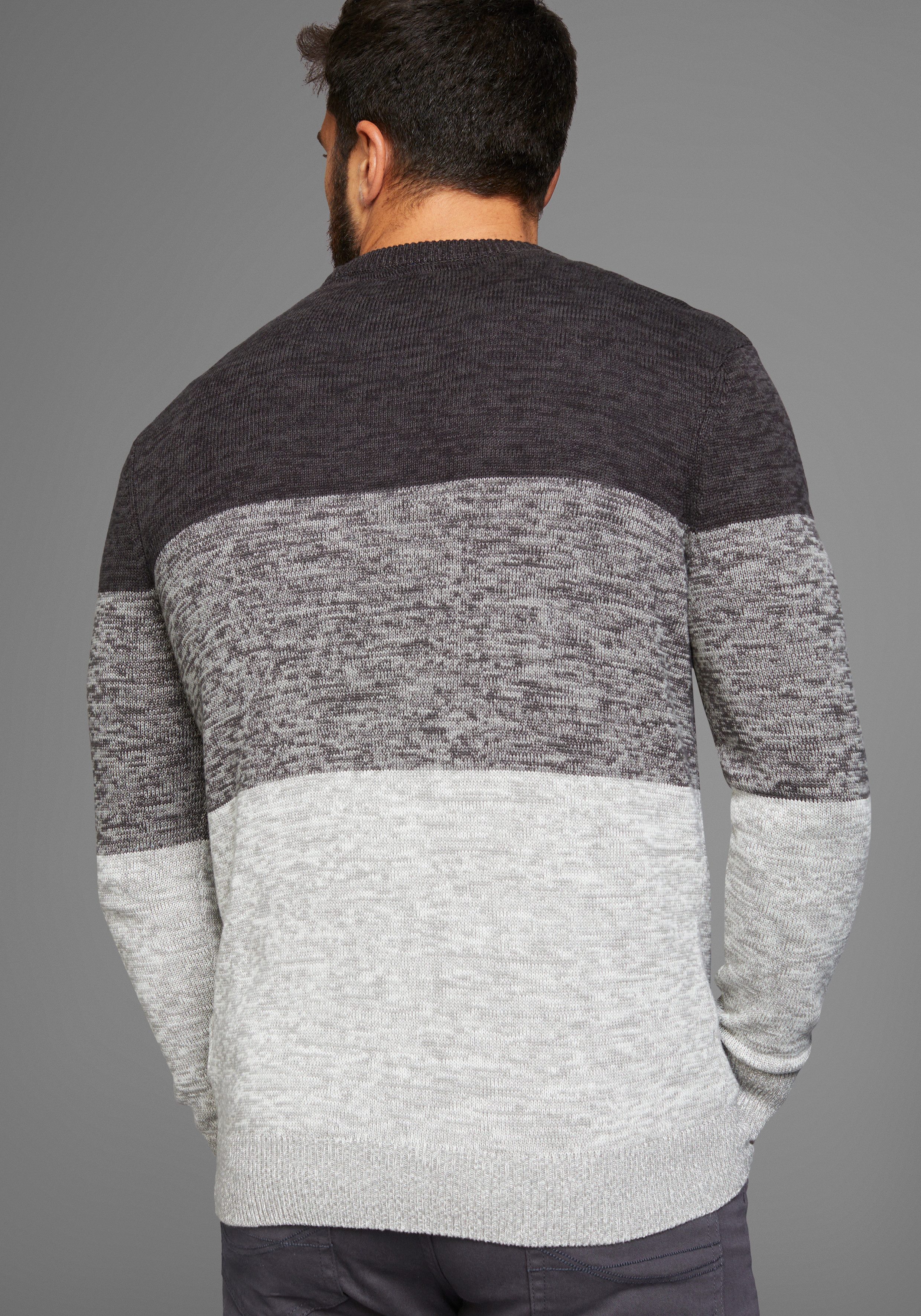 Man's World Rundhalspullover Bis Größe 5 XL mehrfarbig günstig online kaufen