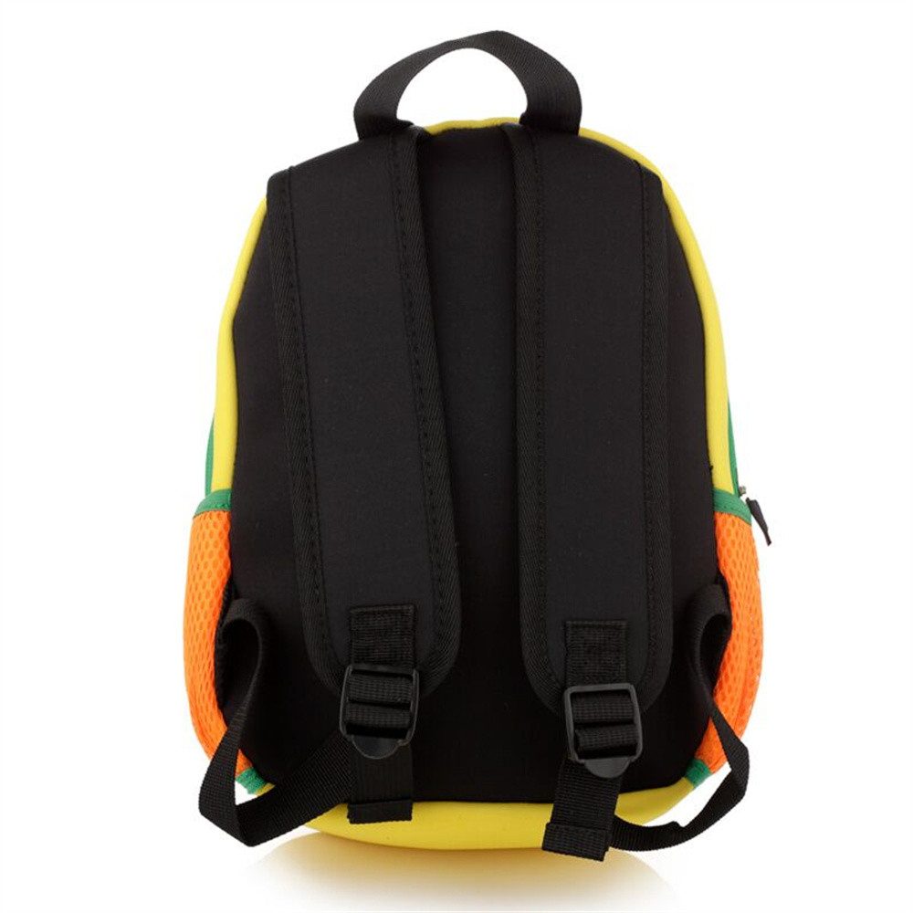 Puckator Kinderrucksack Dinosaurier Giraffe Marienkäfer Hai (mit Reißverschluss, 1-tlg., Rucksack), für Picknick Schule Kindergarten