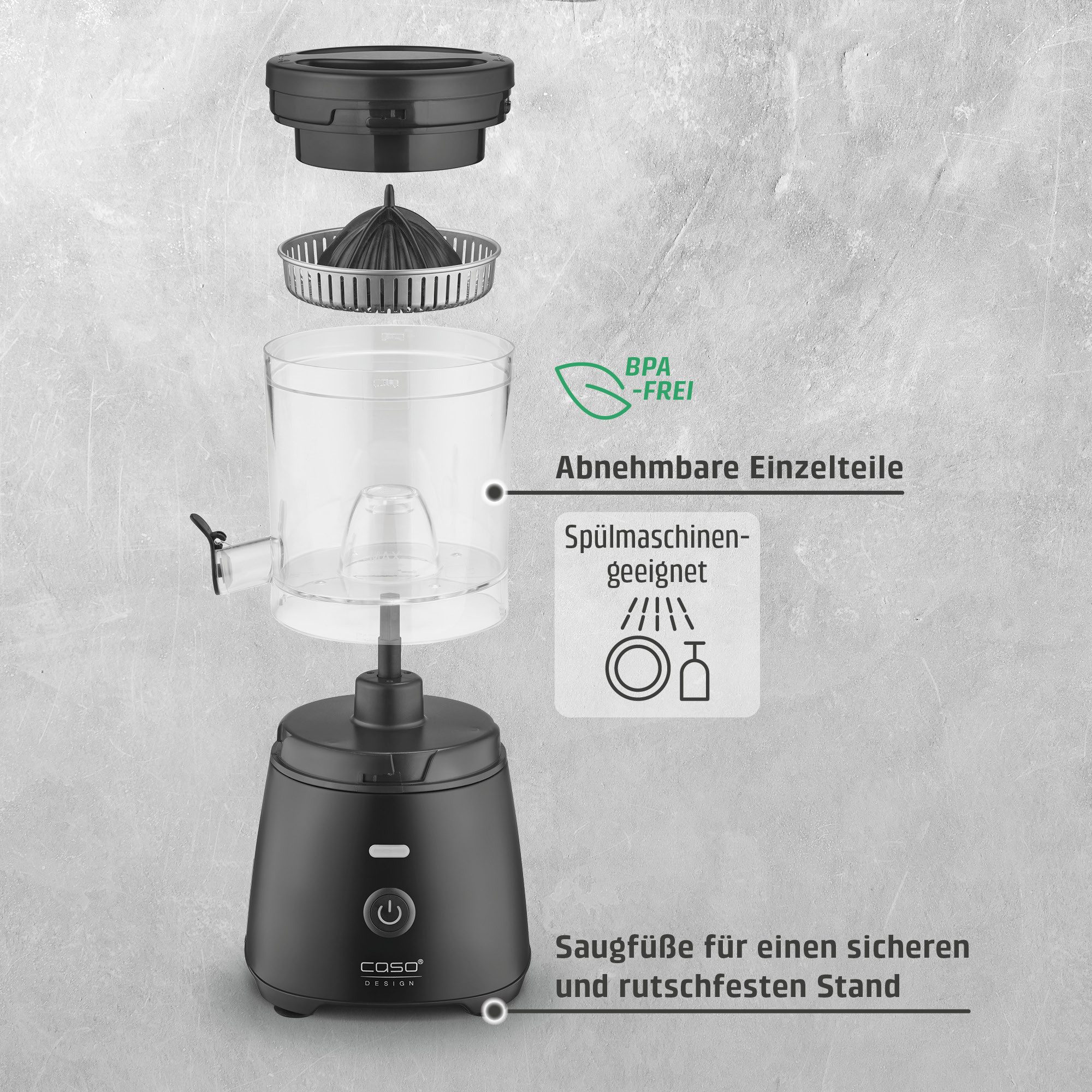 Caso Zitruspresse 3562 CP 400 Lift, 300 W, Leistungsstarker Motor