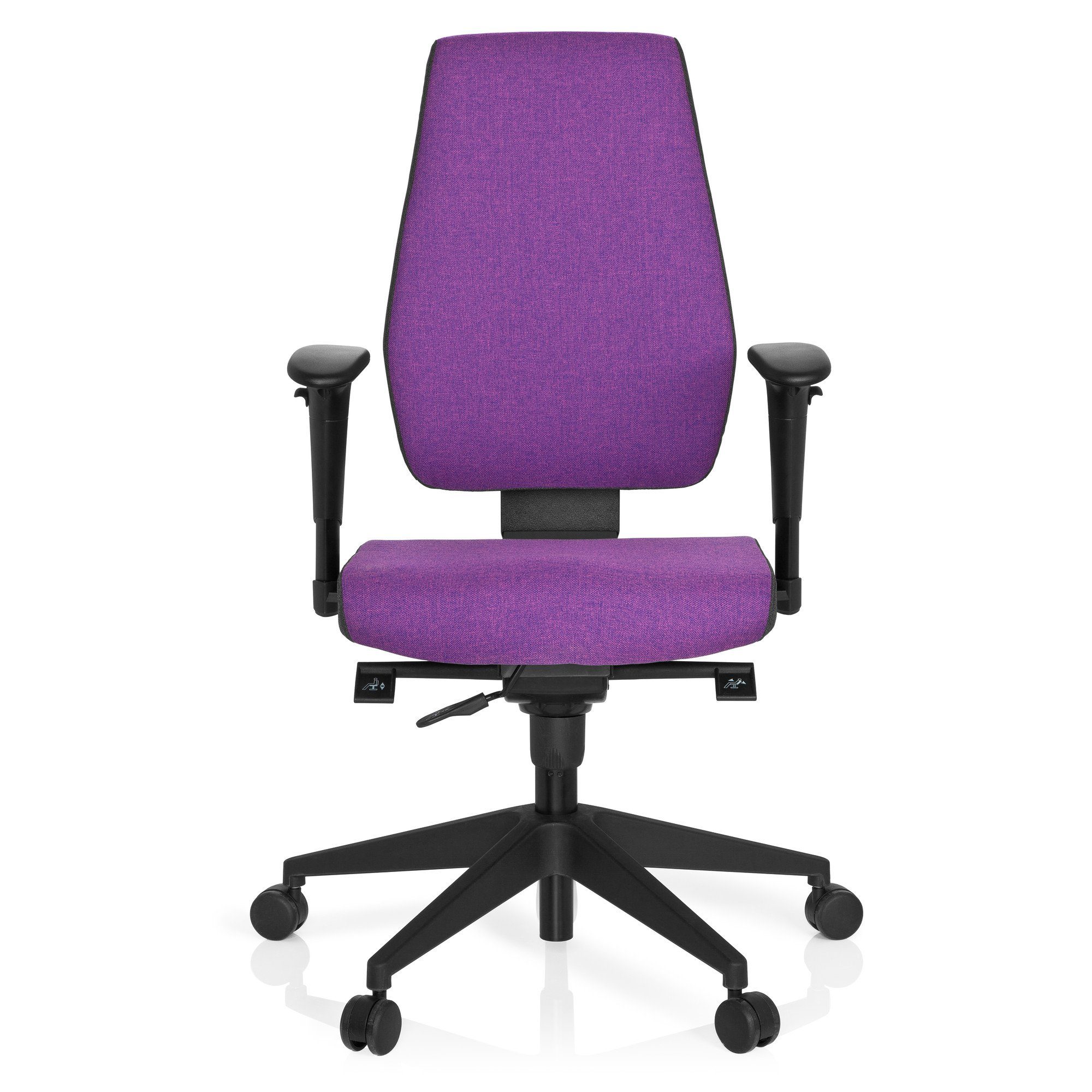 hjh OFFICE Drehstuhl Profi Bürostuhl PRO-TEC 500 Stoff (1 St), Schreibtischstuhl ergonomisch Lila