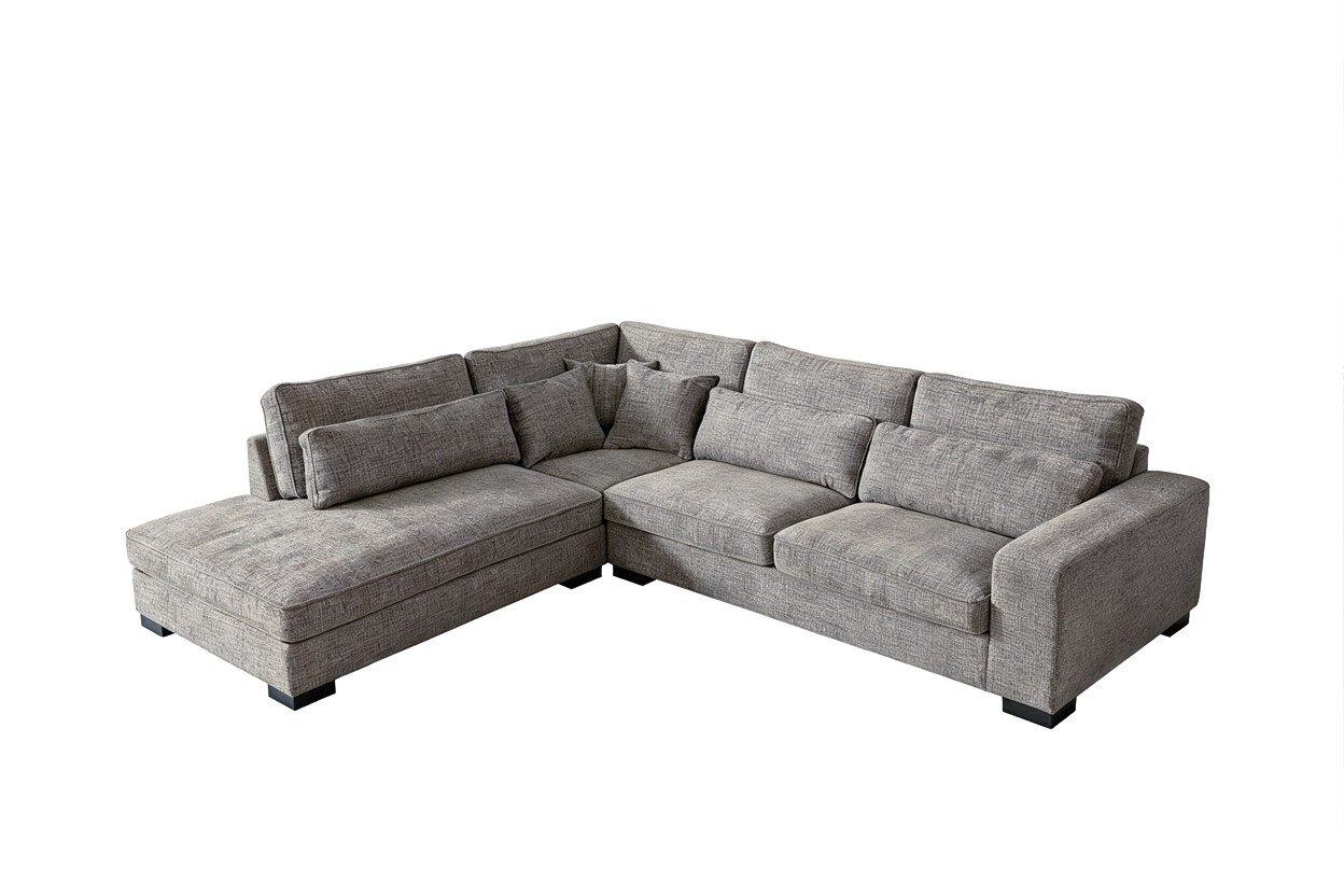 GO. MÖBEL Ecksofa L-Form OTM-E-3 "Coast" – Großzügiges Design für pure Entspannung, Modernes Komfortsofa mit weicher Polsterung und elegantem Stil