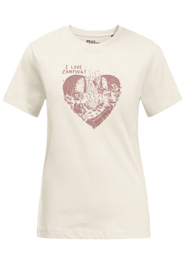 CAMPING LOVE cotton-white W Wolfskin Jack T-Shirt T