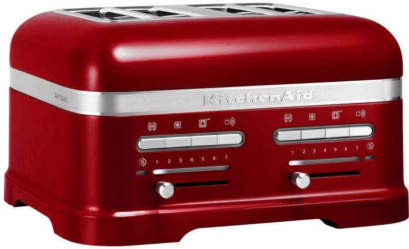 KitchenAid Toaster Artisan 5KMT4205ECA LIEBESAPFEL-ROT, 4 kurze Schlitze, für 4 Scheiben, 2500 W, mit Sandwichzange