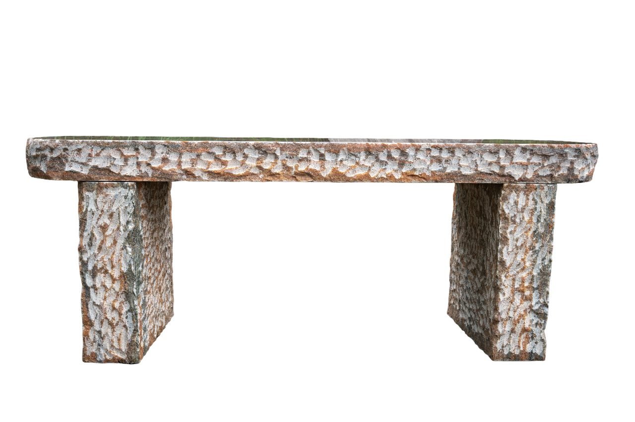 IDYL Gartenbank Marmor Stein Naturstein Sitzbank