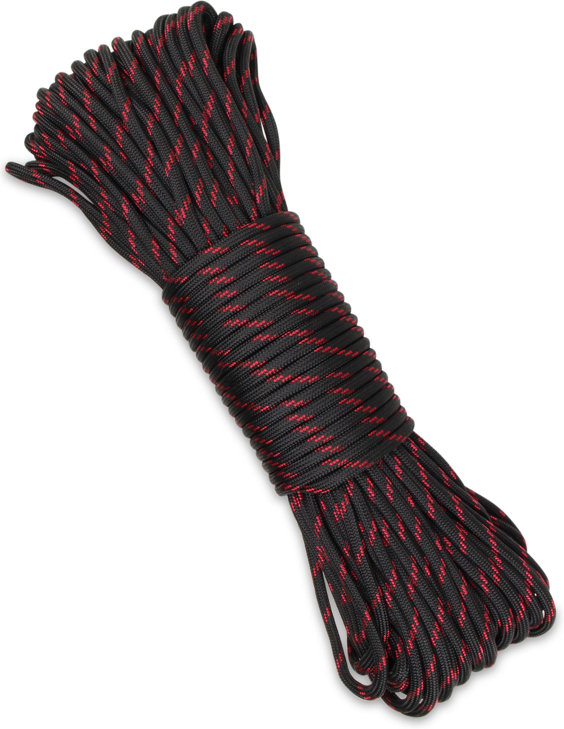 normani Entzündbares 550-Paracord-Seil, 4 mm x 30 m Seil, Entzündbares 550-Paracord-Seil, 4 mm x 30 m „Fire Rope“