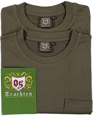 orbis T-Shirt T-Shirts im Doppelpack mit Brusttasche Jagdshirt Oliv von Oefele Jagd