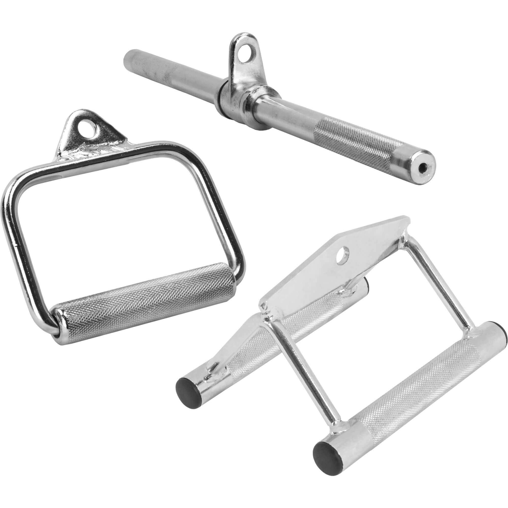 GORILLA SPORTS Zughilfe Hantelgriffset mit Einhandgriff, Rudergriff, Trizeps- und Bizepsgriff (3-tlg)