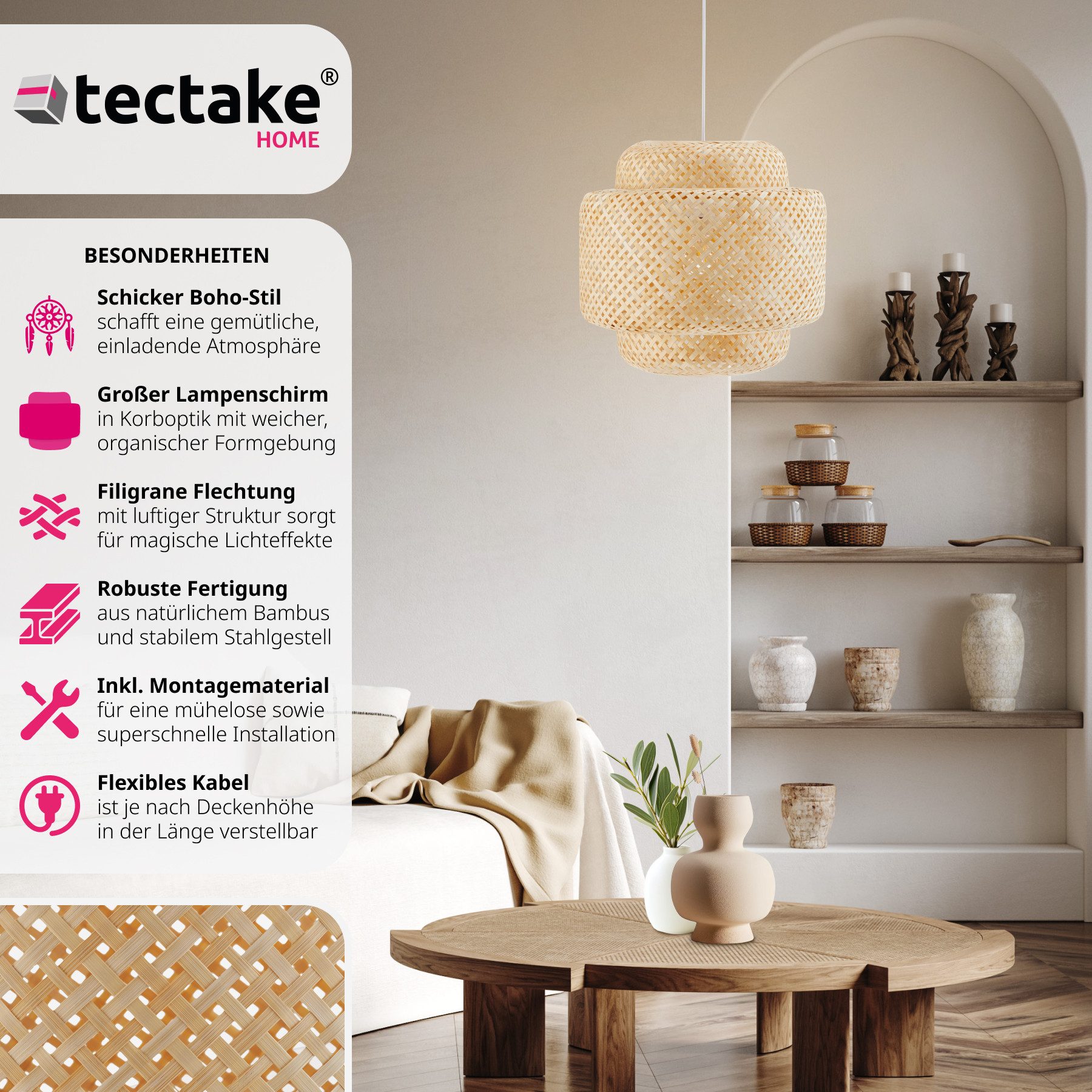tectake Deckenleuchten Deckenleuchte, Aparte Deckenleuchte mit günstig online kaufen