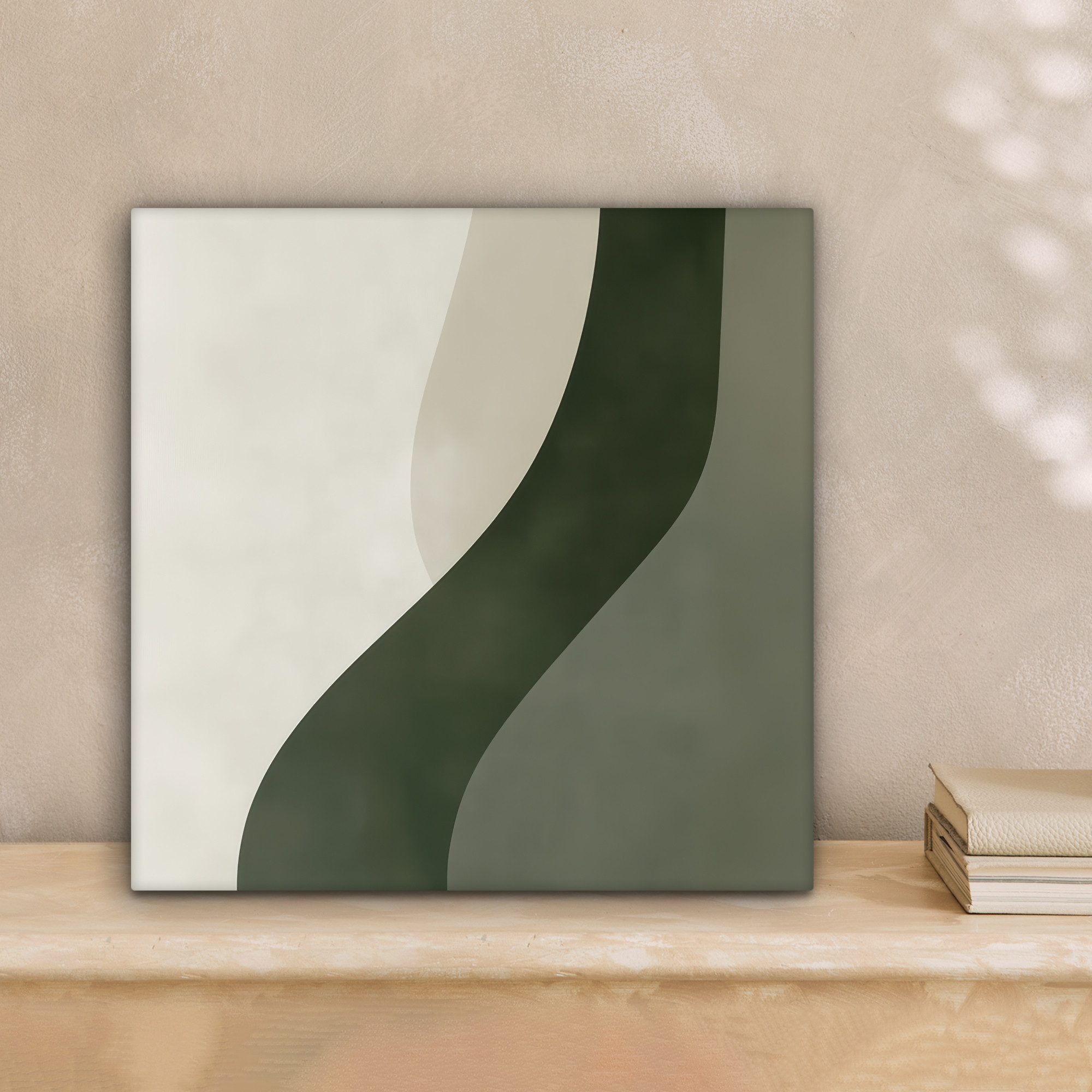 OneMillionCanvasses® Leinwandbild Japandi - Grün - Abstrakt - Modern, Fotod günstig online kaufen