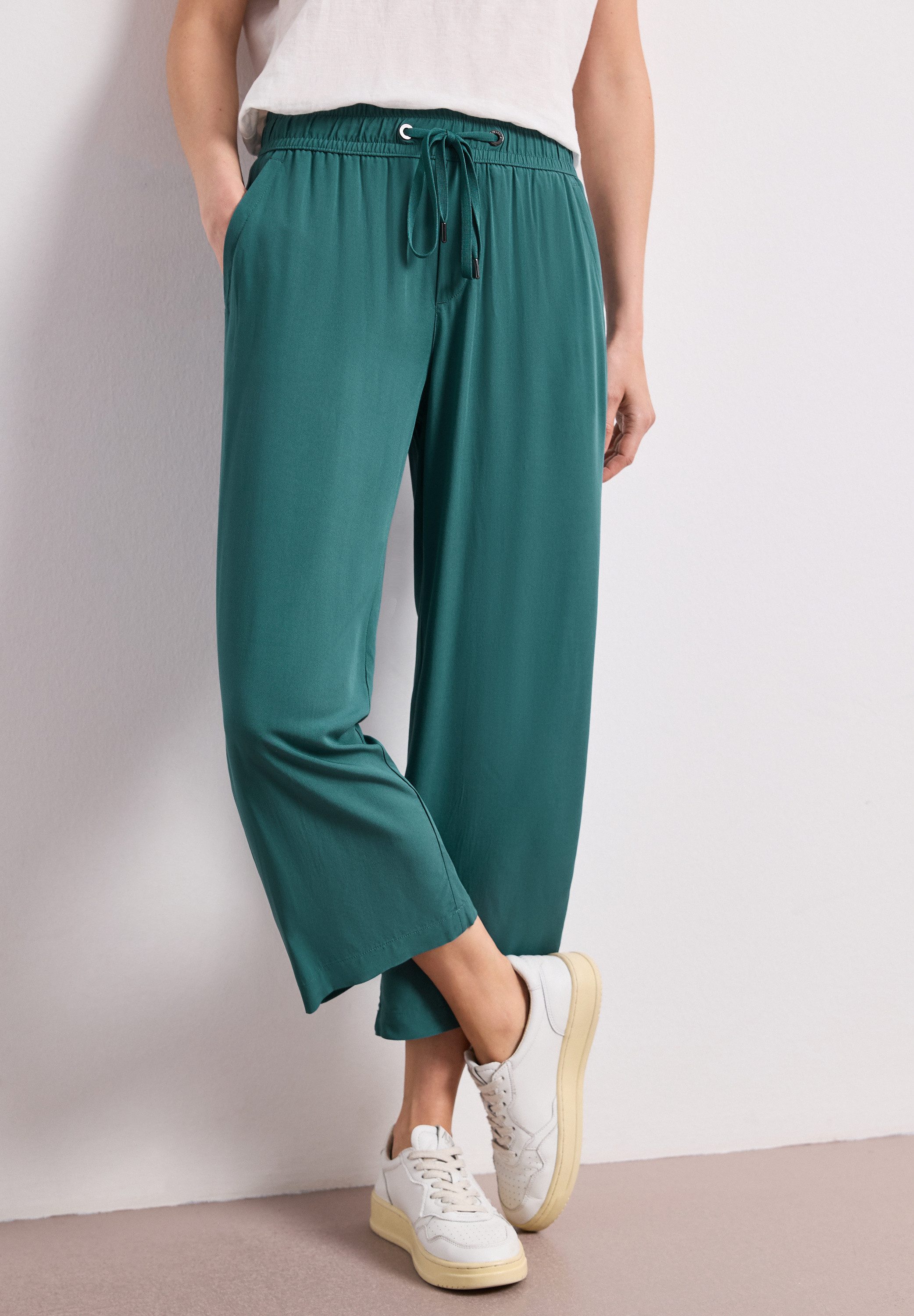 STREET ONE Stoffhose mit Wide Legs