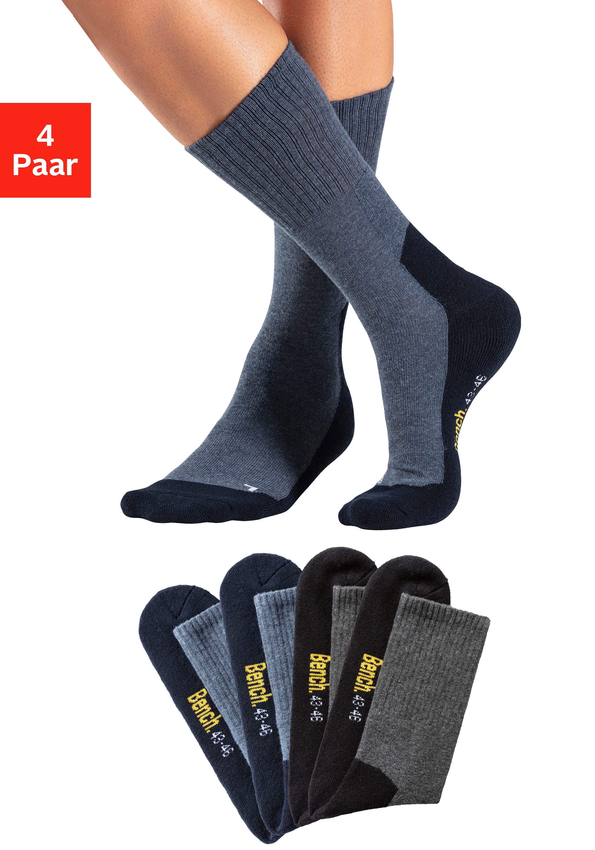 Bench. Tennissocken (Packung, 4-Paar) mit Fußfrottee günstig online kaufen