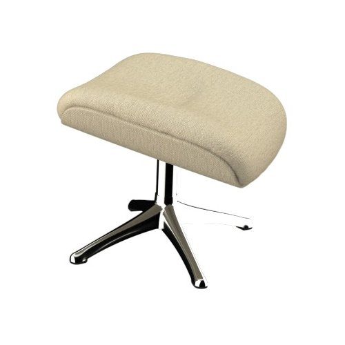 FLEXLUX Fußhocker Fußhocker More, Beinstütze für Entspannung, Ergonomisch, Komfort, Scandi-stil, Robuster Alu Fuß, Pflegeleicht, Stoff oder Echtleder