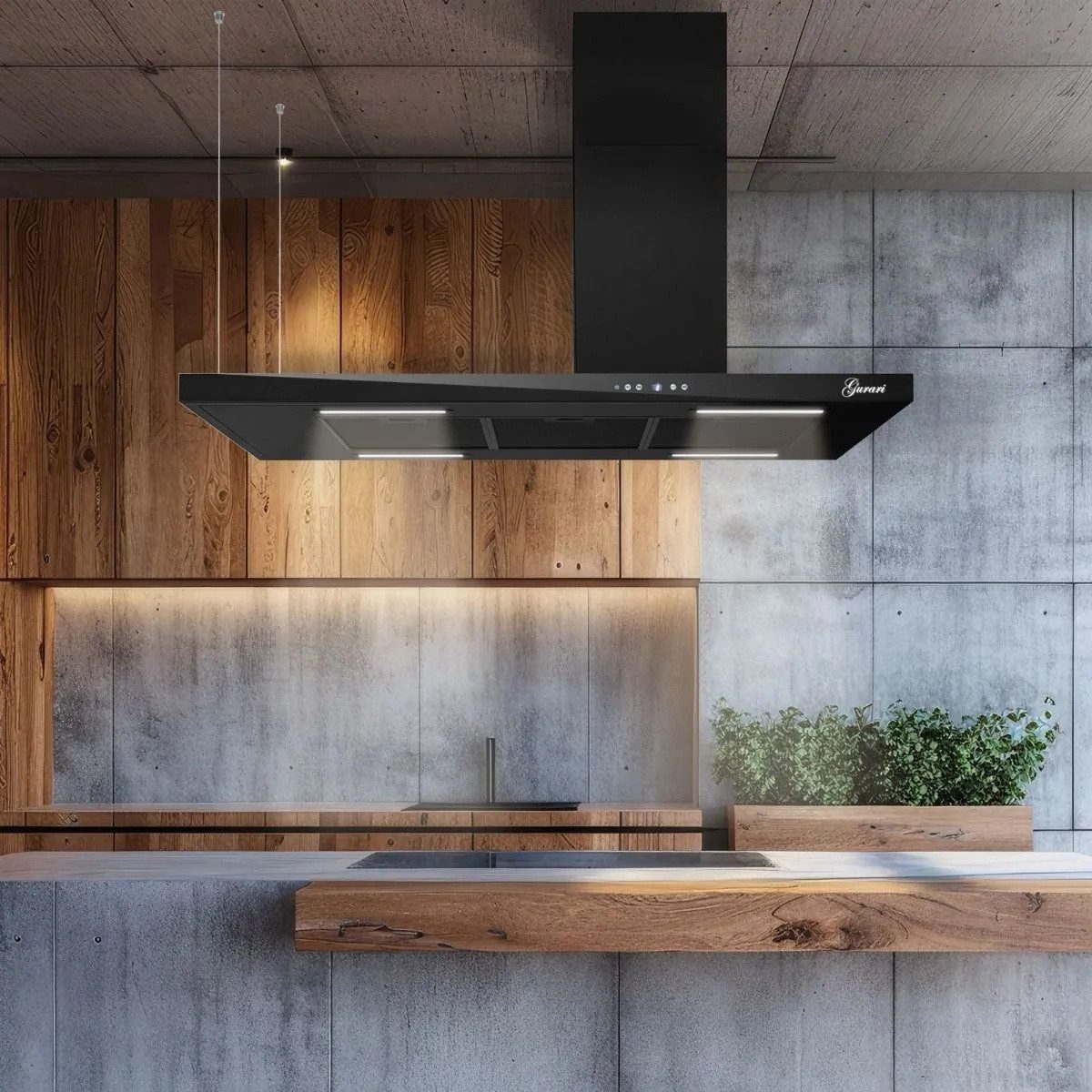 GURARI Inselhaube GCH 793. R1 Diamond Eco BL Dunstabzugshaube Insel 116 cm Serie Diamond Eco GCH 793. R1 Diamond Eco BL Dunstabzugshaube Insel 116 cm, Dunstabzugshaube 116 cm, 850 m³/h, Deckenhaube