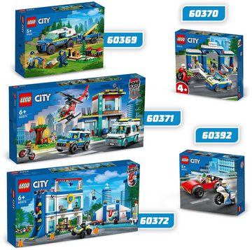 LEGO® Konstruktionsspielsteine Verfolgungsjagd mit dem Polizeimotorrad (60392), LEGO® City, (59 St), Made in Europe