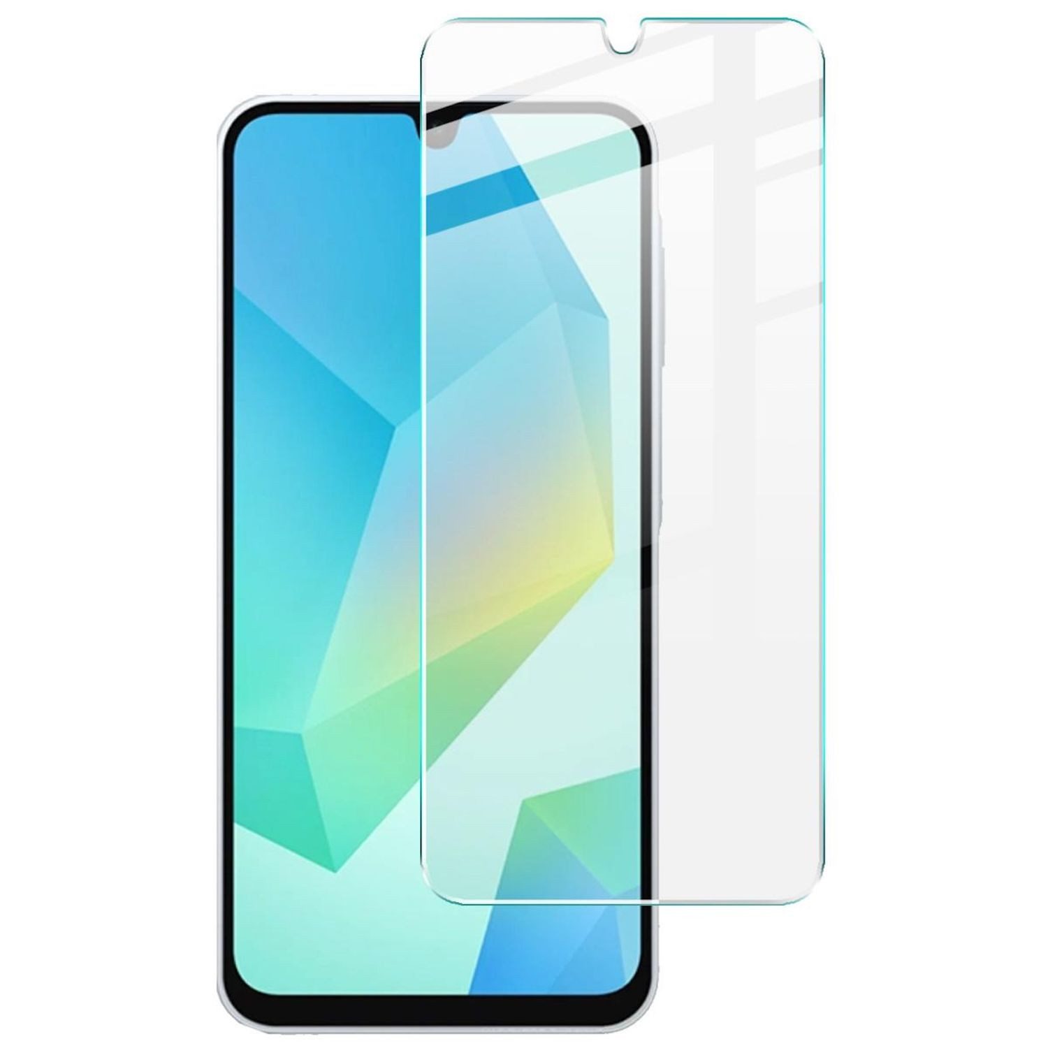 Wigento Handyhülle Für Samsung Galaxy A17 5G / 4G 1x 2.5D 9H Hart Glas Display Schutz, 0,26mm 9H 2.5D Hart Glas Folie, hoher Schutz