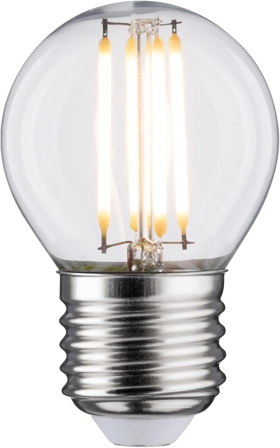 Paulmann LED-Leuchtmittel Paulmann 28633 LED Lampe Filament Tropfen 5W Klassik Leuchtmittel Klar, 1 St., Paulmann LED Filament Tropfen, Ø 45 mm, 5W = 40W, E27, 470 lm, klar, 2