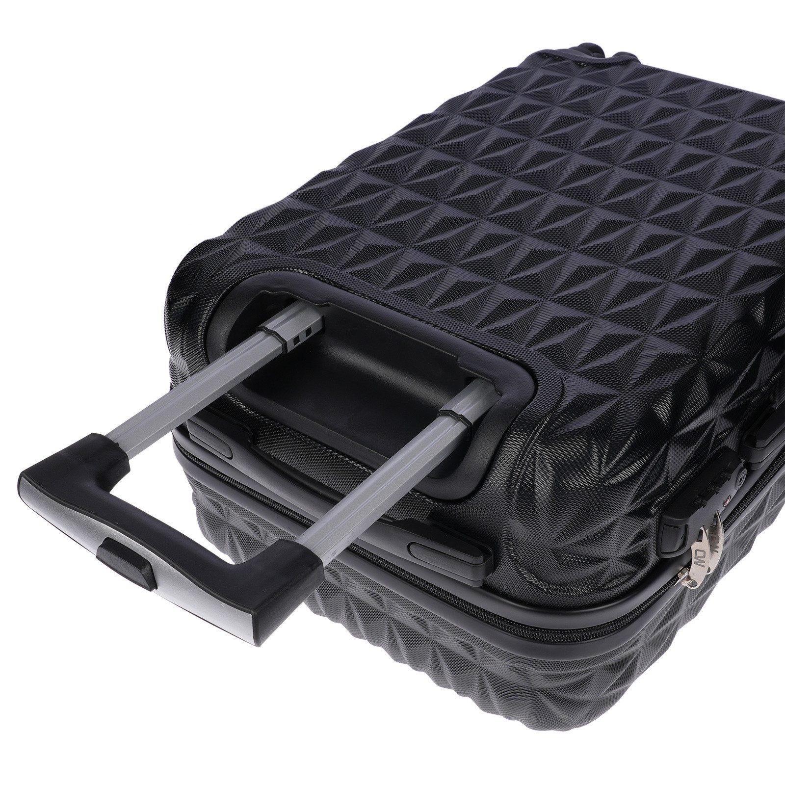 Christian Wippermann Business-Trolley XL großer Koffer Reisekoffer mit Dehnfuge, 4 Rollen, mit TSA-Schloss