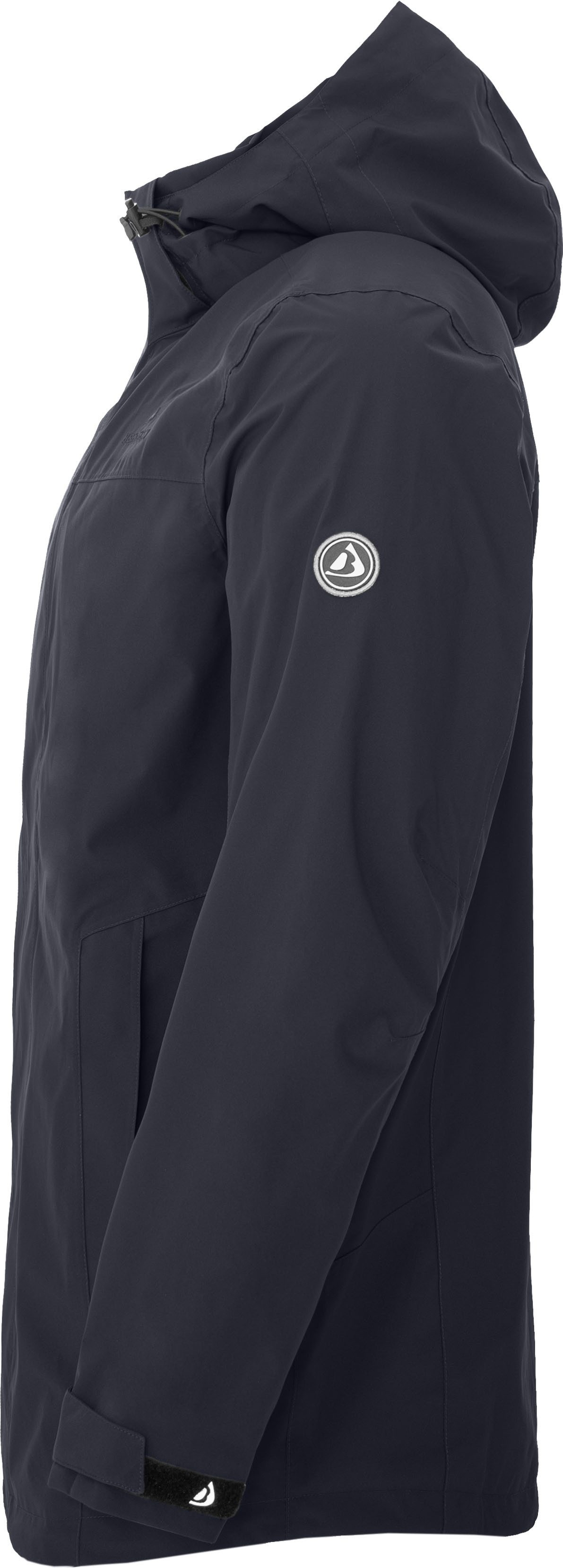 Bergson Regenjacke JUKKA light Herren Sommer-Parka, Netzfutter, 20000 mm Wassersäule, Normalgrößen