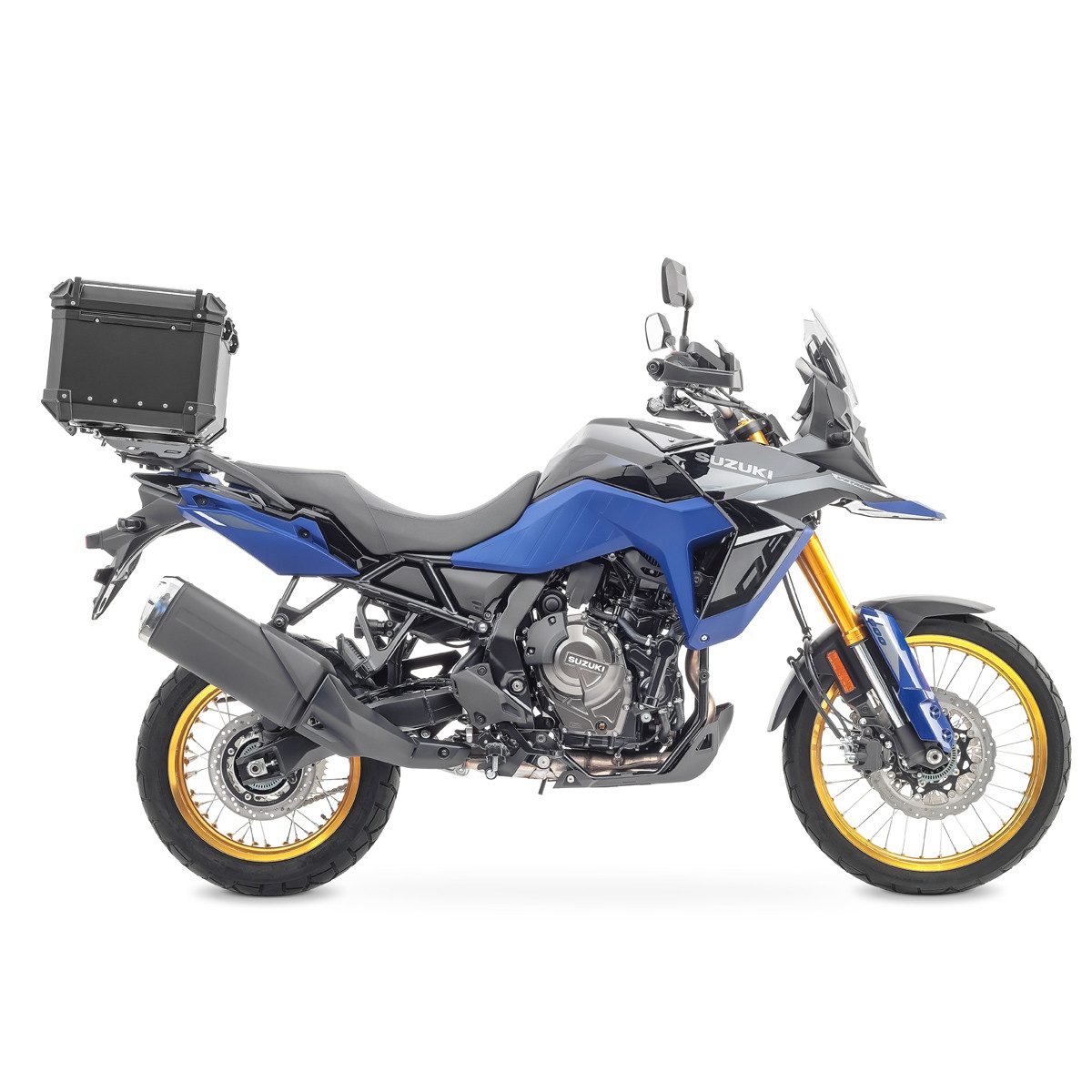 Bagtecs Topcase Set Alu Topcase + Gepäckbrücke passend für Suzuki V-Strom 800 23-26 #