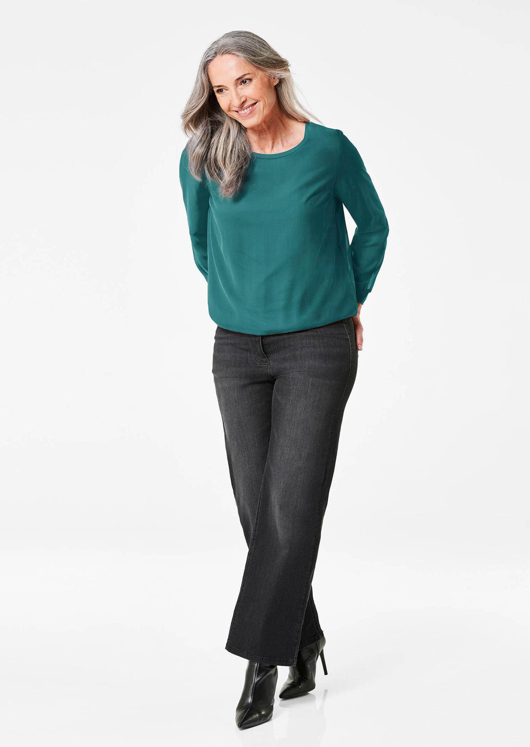 GOLDNER Klassische Bluse Kurzgröße: Schlupfbluse günstig online kaufen