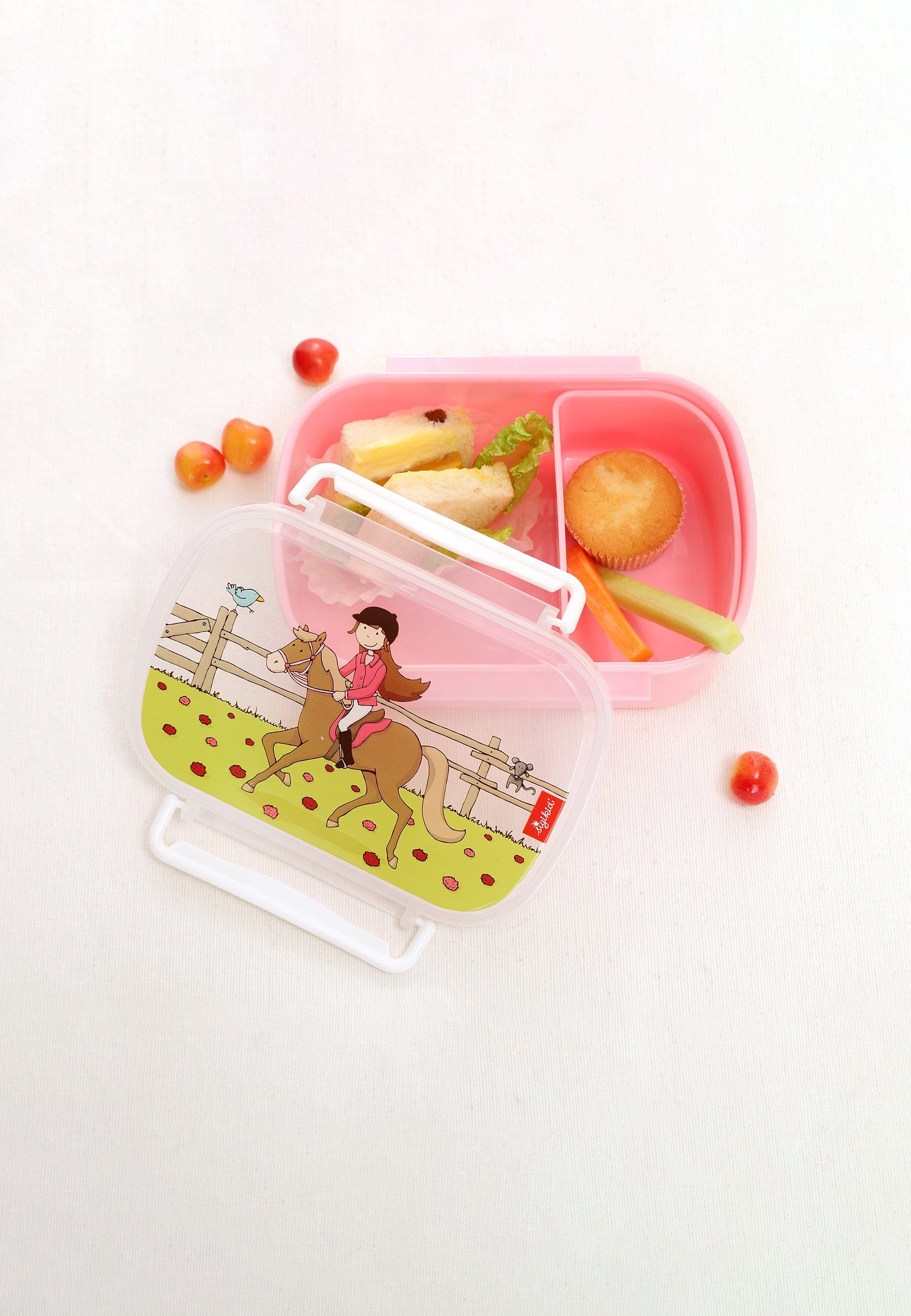 Sigikid Lunchbox Brotdose mit Rohkostschälchen für Kinder Unisex, 100% Polypropylen, (1-tlg)
