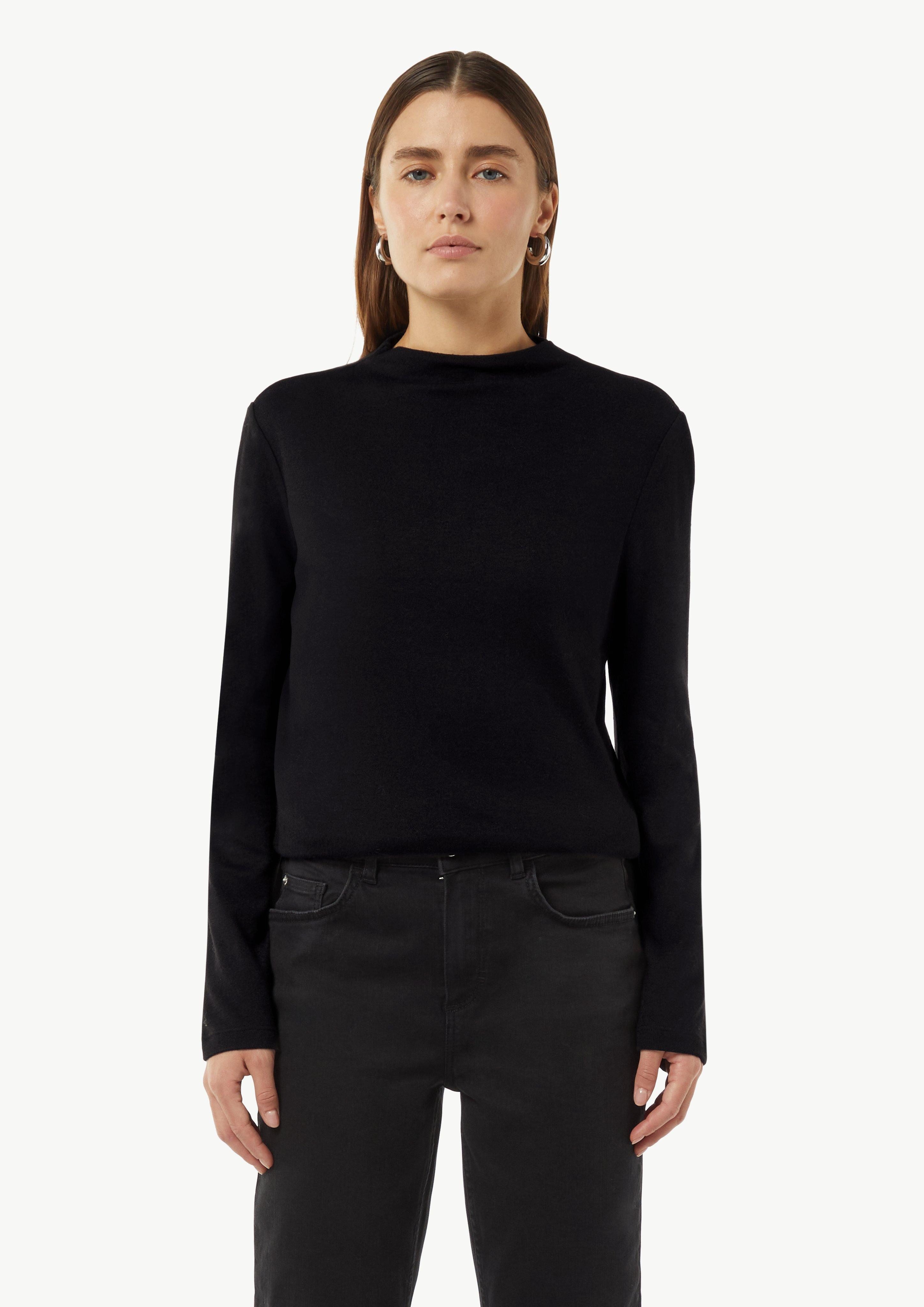 Langarmshirt Weiches Langarmshirt mit Stehkragen