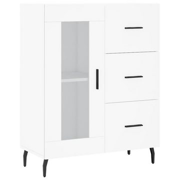 furnicato Sideboard Highboard Weiß 69,5x34x180 cm Holzwerkstoff