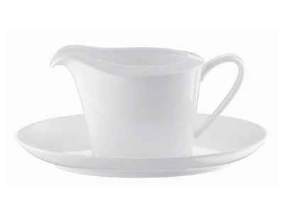 Rosenthal Sauciere Jade Weiss Sauciere 2-teilig, Bone China, (Sauciere)