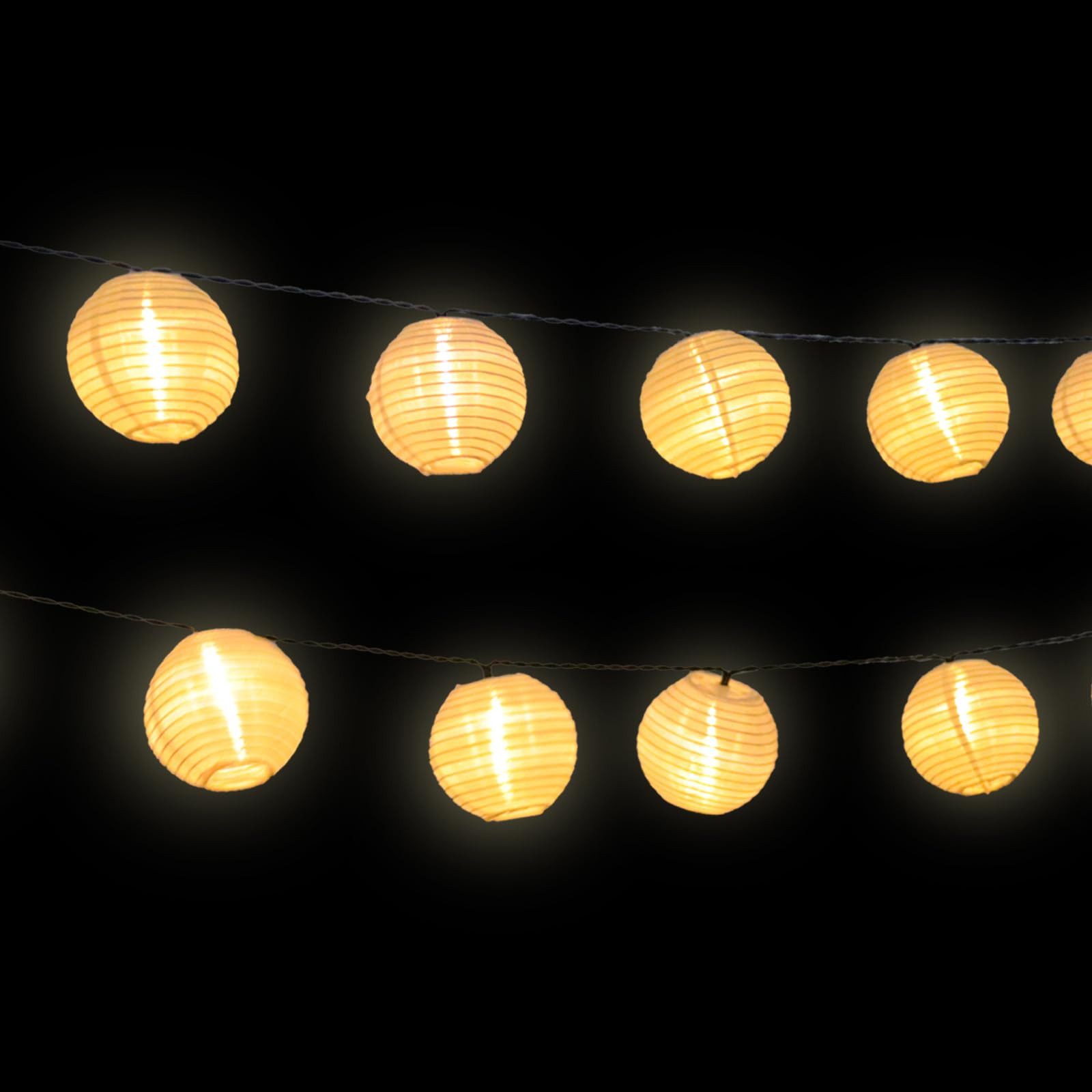 LQWELL LED Solarleuchte Solar Lichterkette Lampions Aussen, Solar Laternen, günstig online kaufen